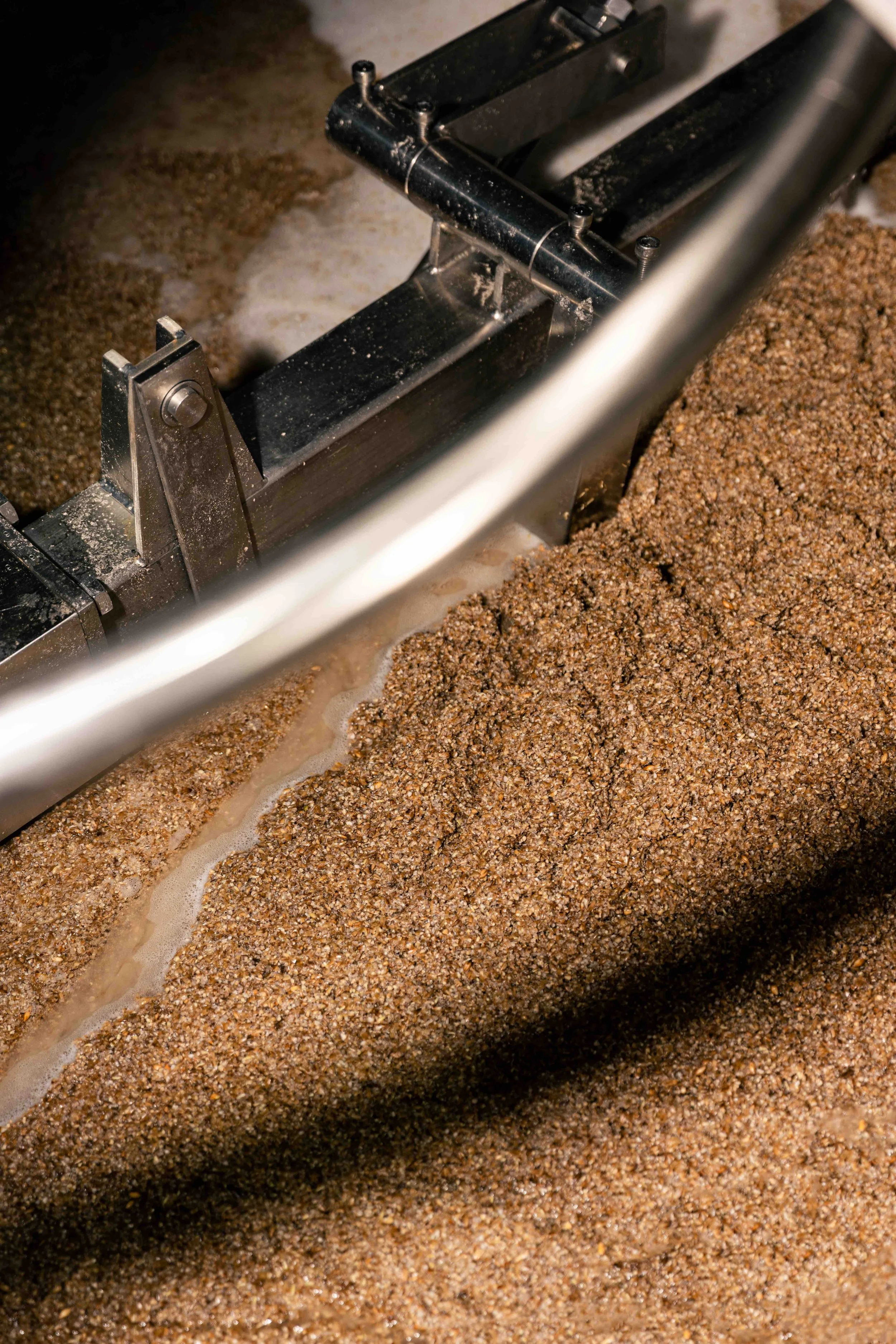 Malt processing for whisky production at Rachelle The Rabbit Distillery in Singapore.