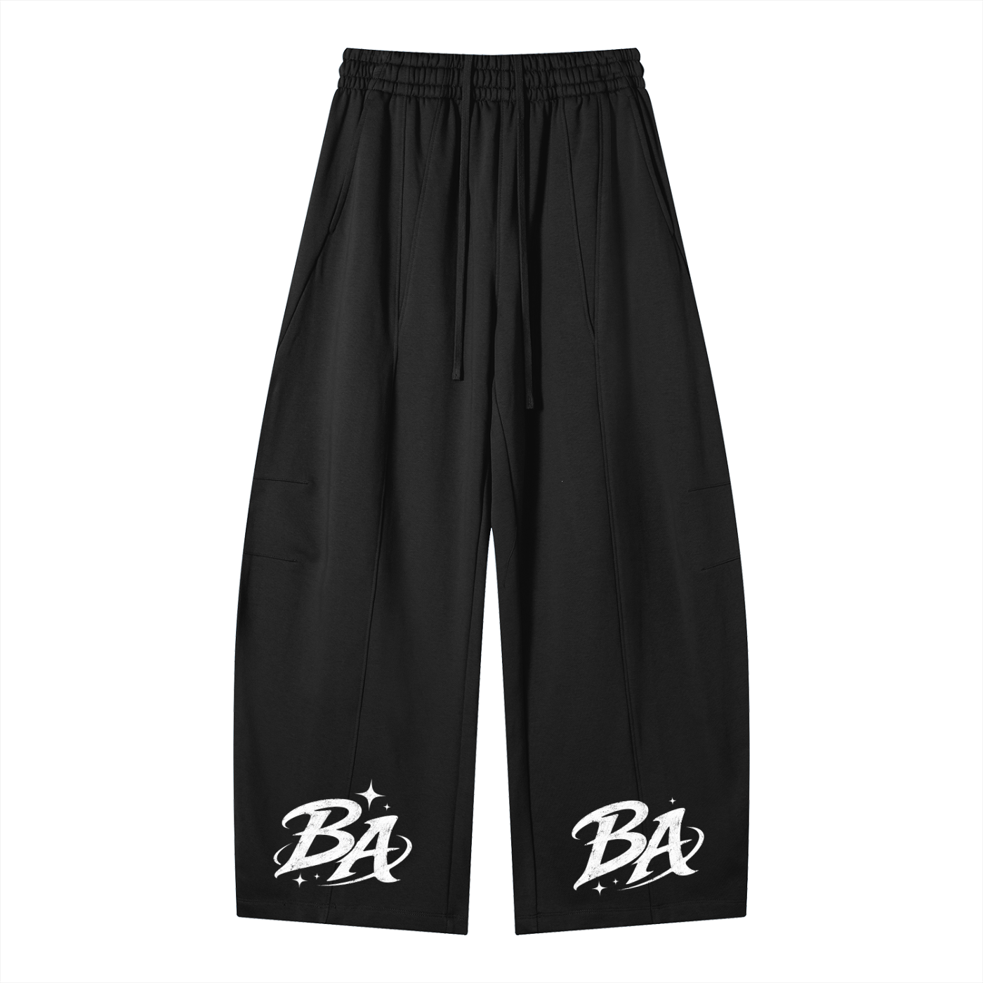 Heavyweight Wide Leg Panel Sweatpants