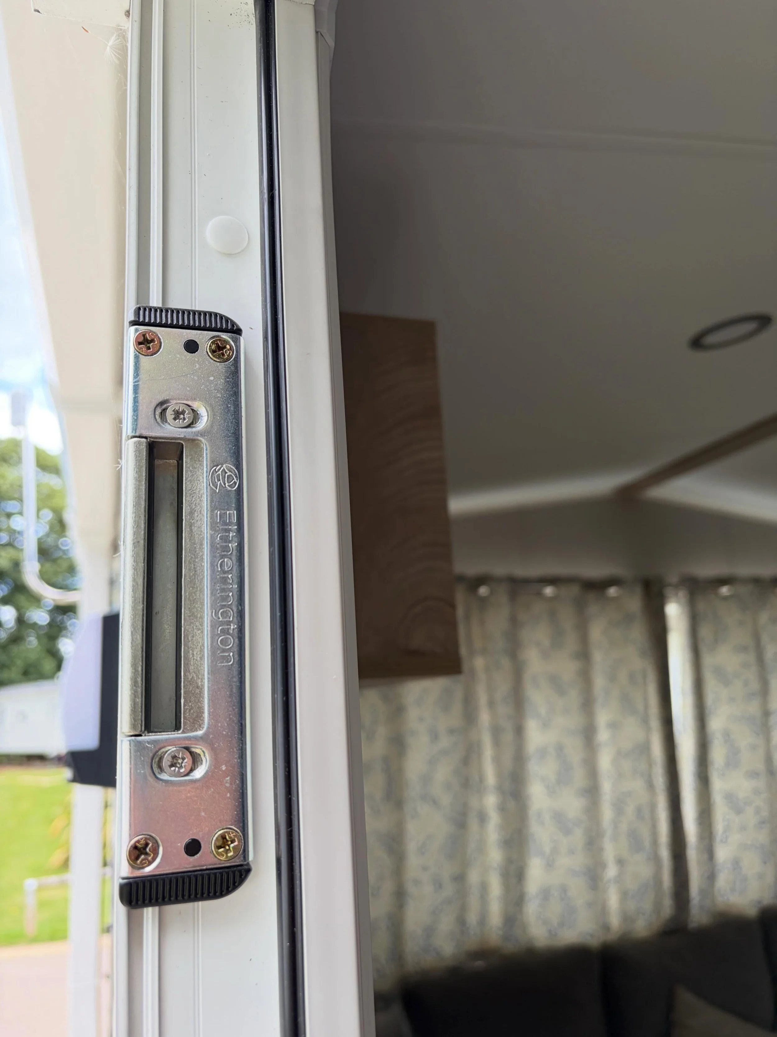 Hinge adjustment completed for customer, door opening &amp; shutting much more smoothly now ✅