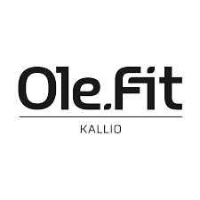 Logo for Ole.Fit Kallio with black text on a white background.