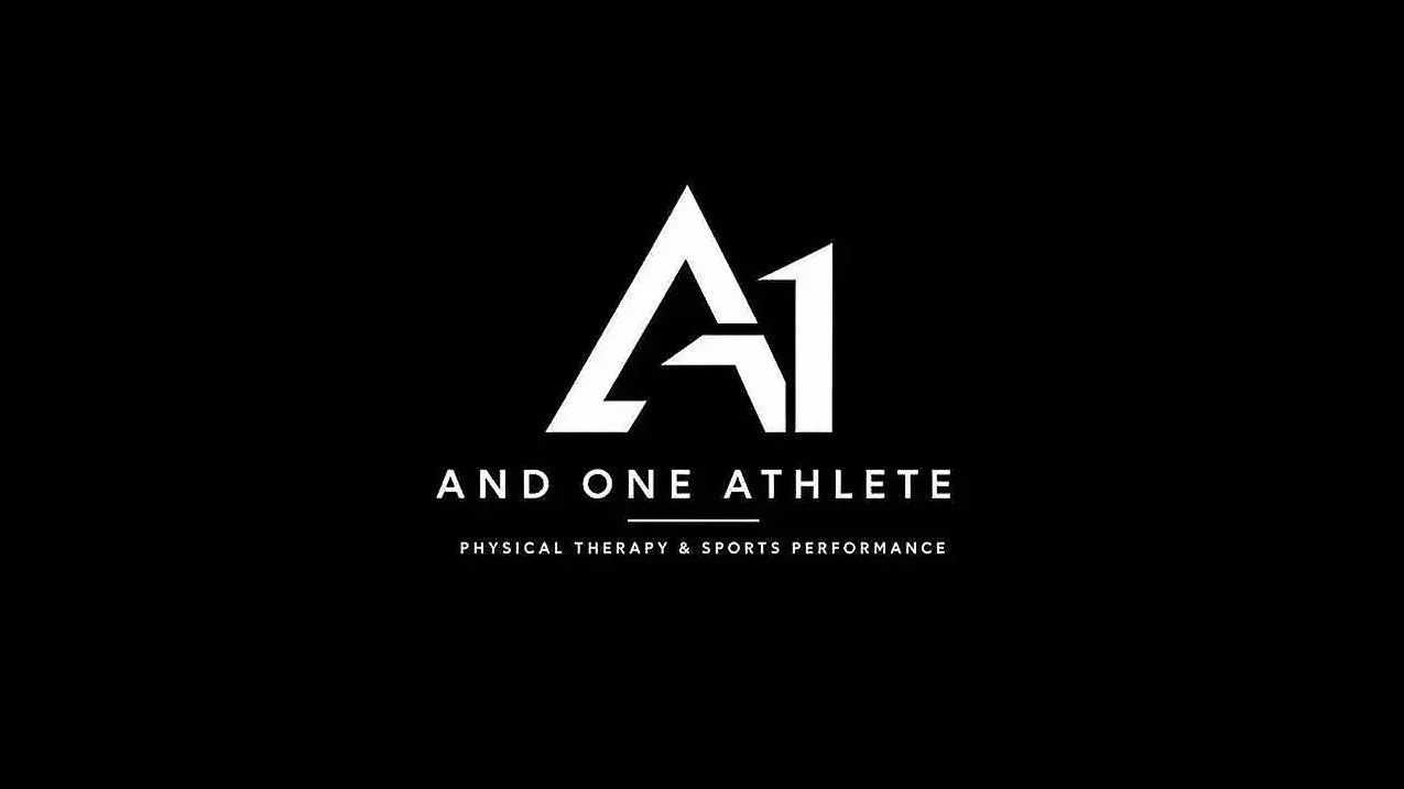Logo for 'And One Athlete,' a physical therapy and sports performance business, featuring a stylized 'A1' with the business name and tagline.