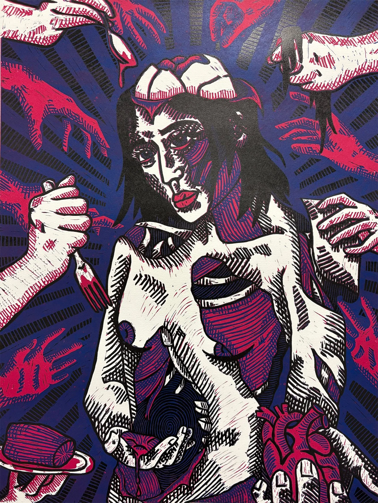 Consumption, 18" x 24" 2025