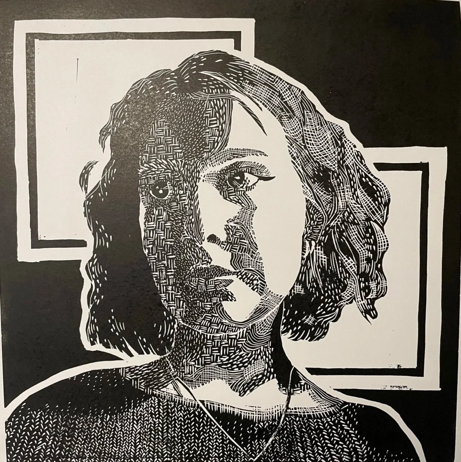 Self Portrait, 12" x 12" 2023