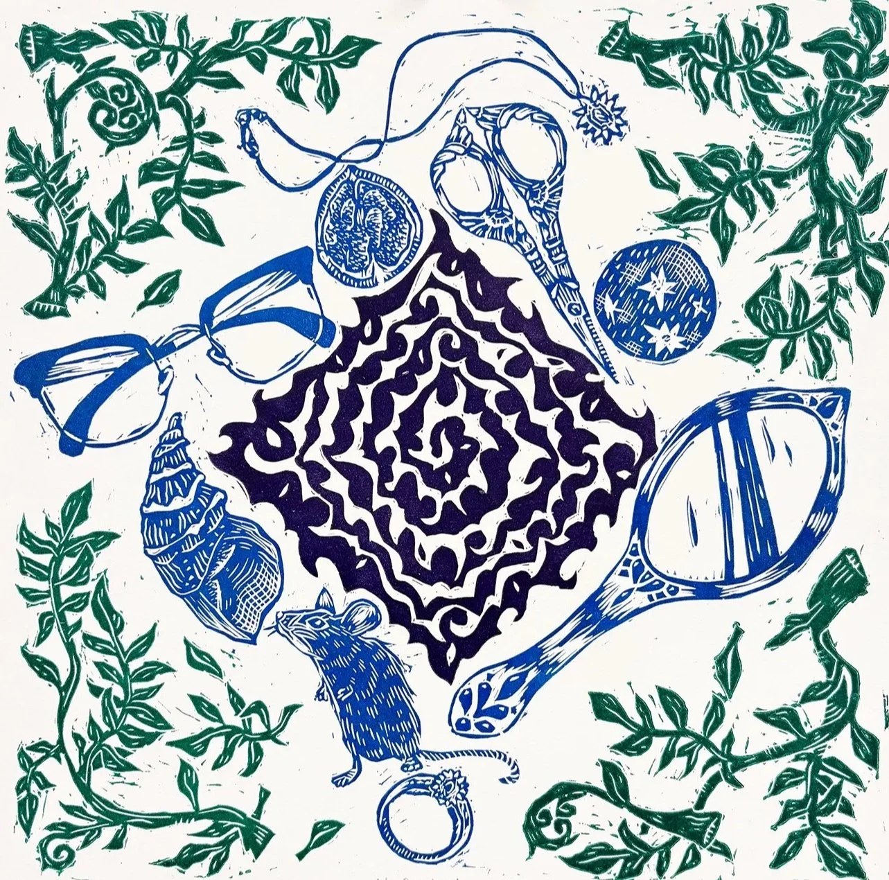 Unfolded, 12" x 12" 2024