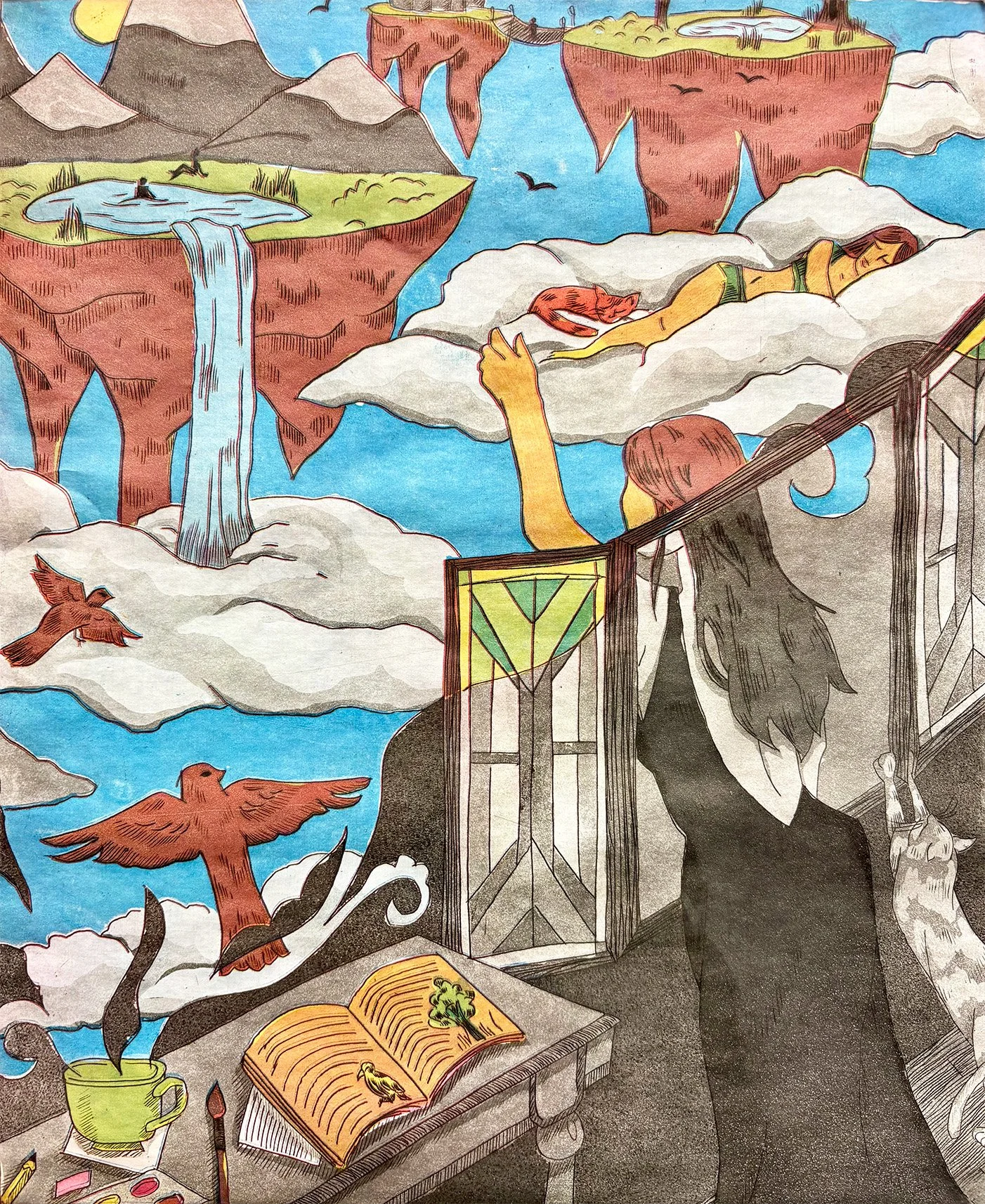 Escape to Fantasy, 11" x 14" 2025