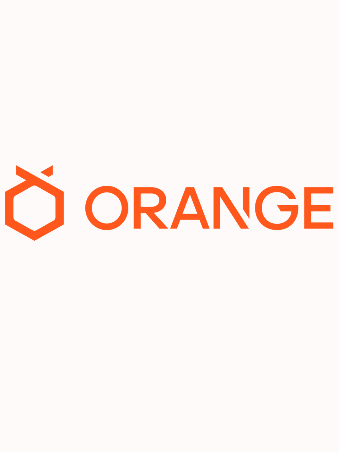 Orange logo with a stylized beehive icon and the word 'ORANGE' in orange capital letters.