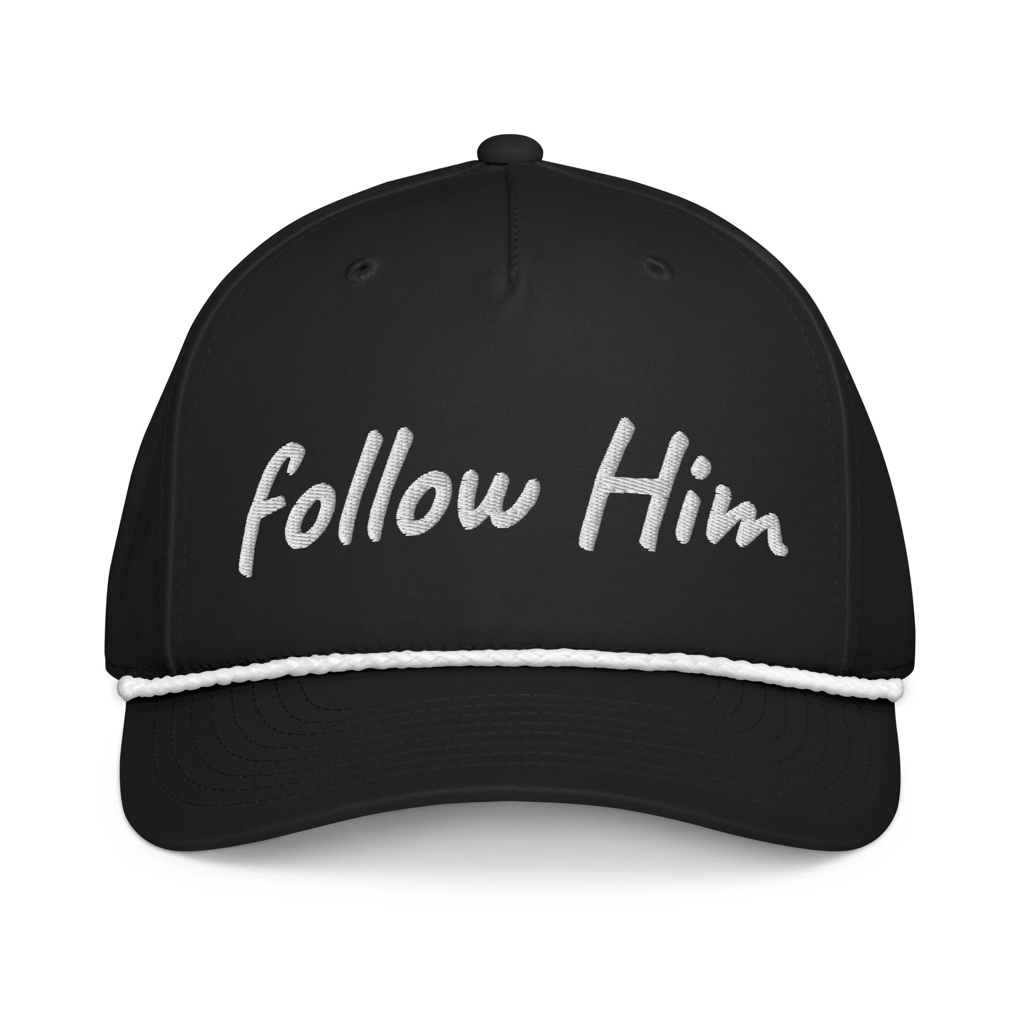 "follow Him" Rope Lightweight Snap Cap