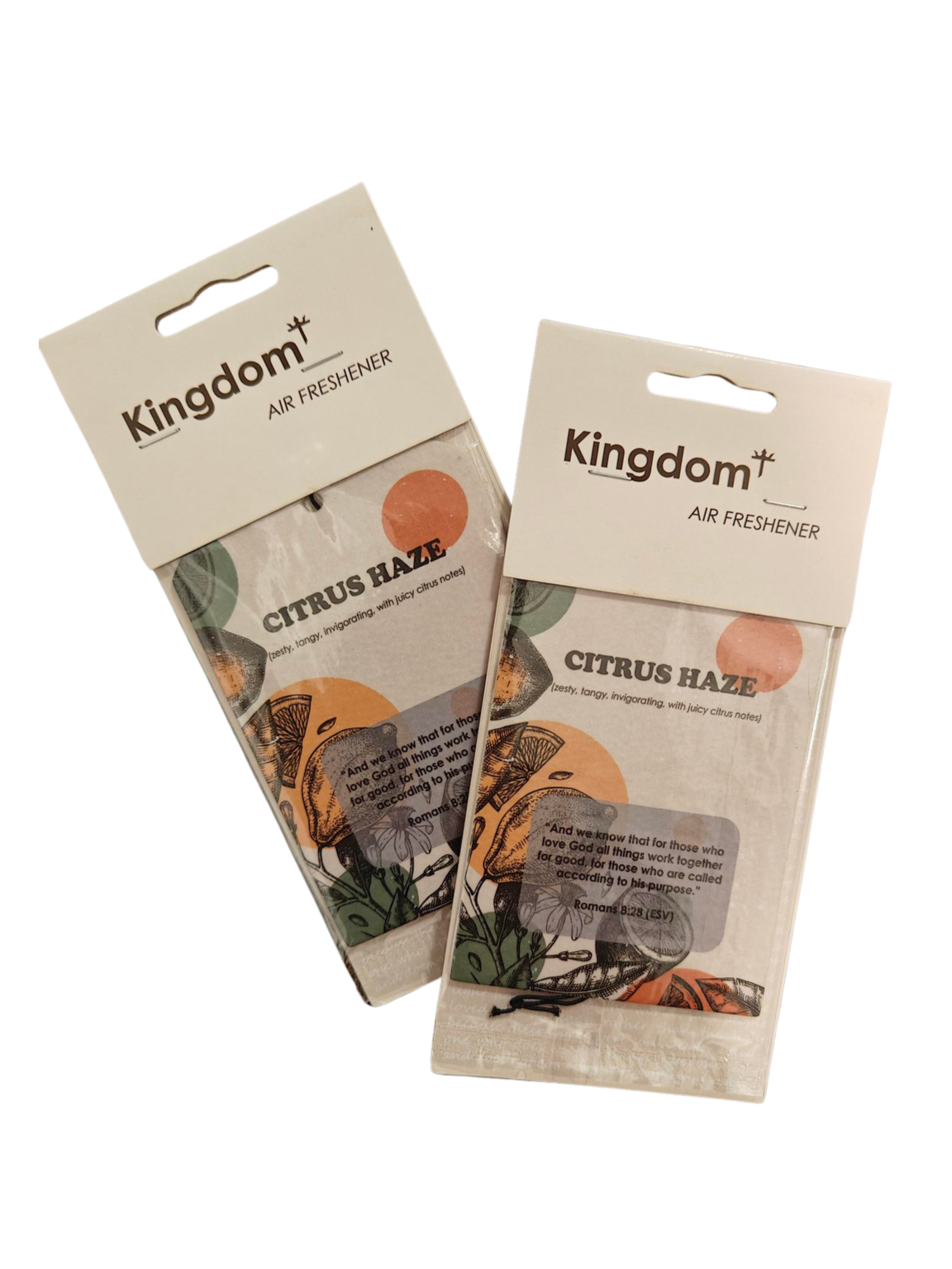 2x Citrus Haze Kingdom Gospel Air Fresheners