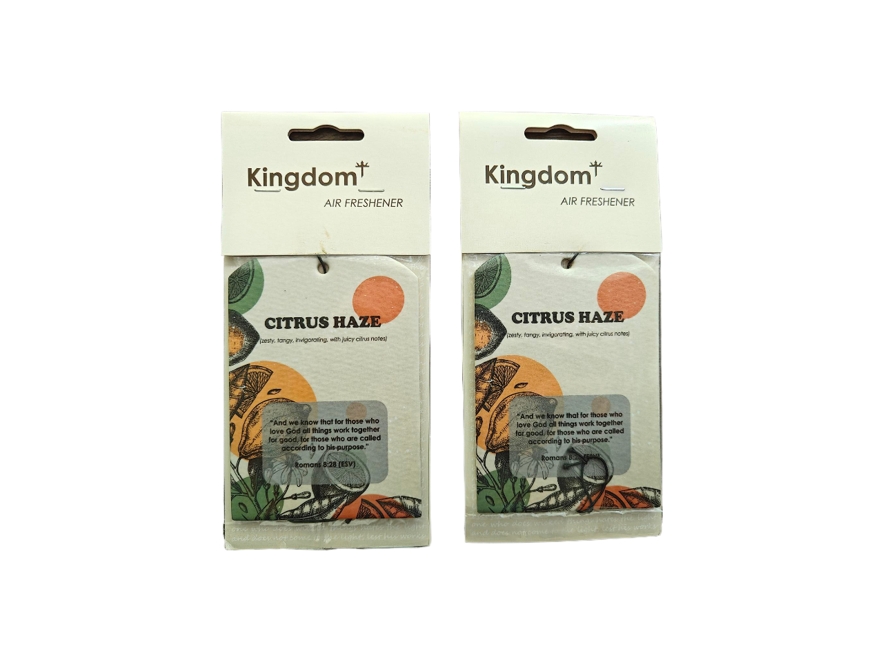 2x Citrus Haze Kingdom Air Fresheners