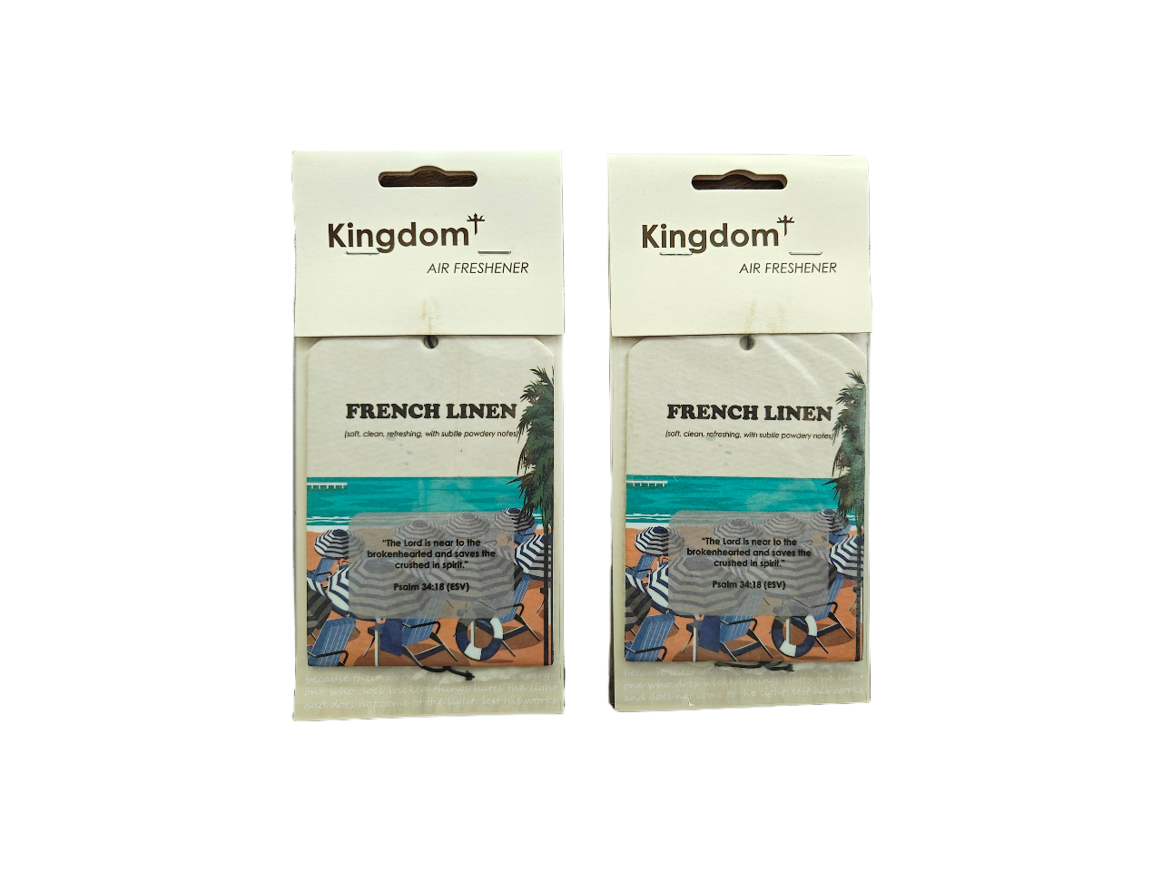 2x French Linen Kingdom  Air Fresheners