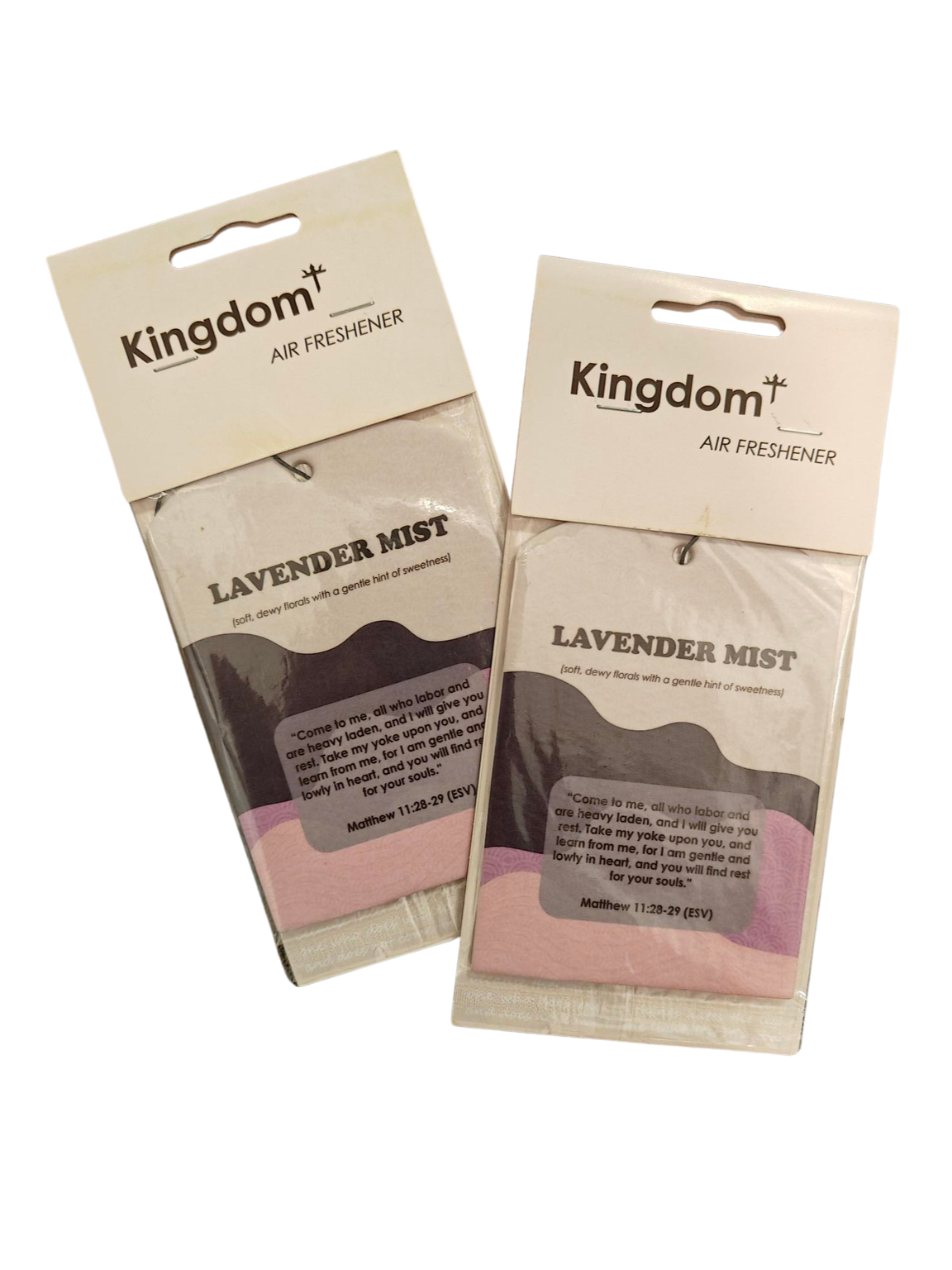 2x Lavender Mist Kingdom Gospel Air Fresheners