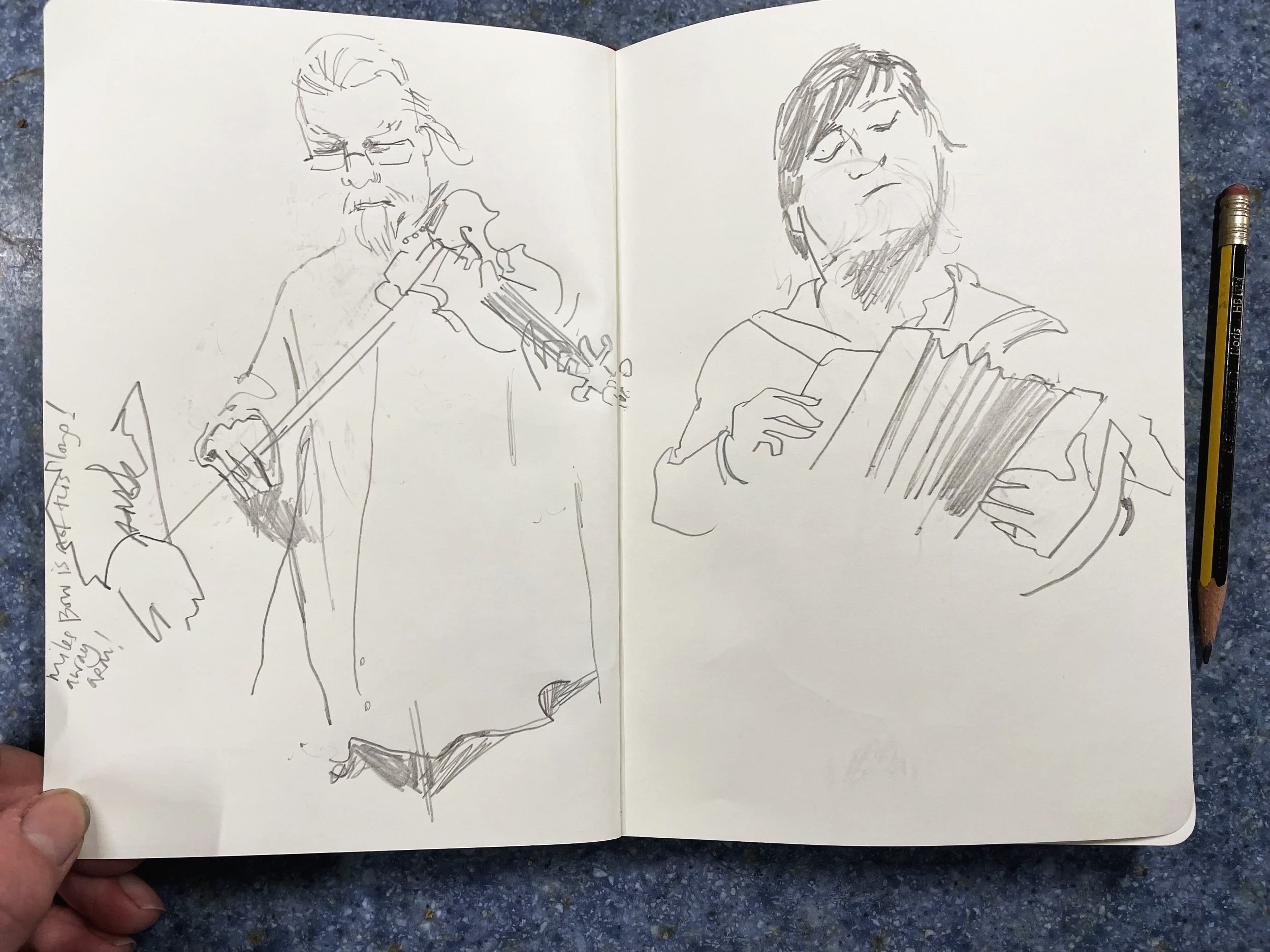 John Spiers at a concert - Colchester arts Centre - March 2022