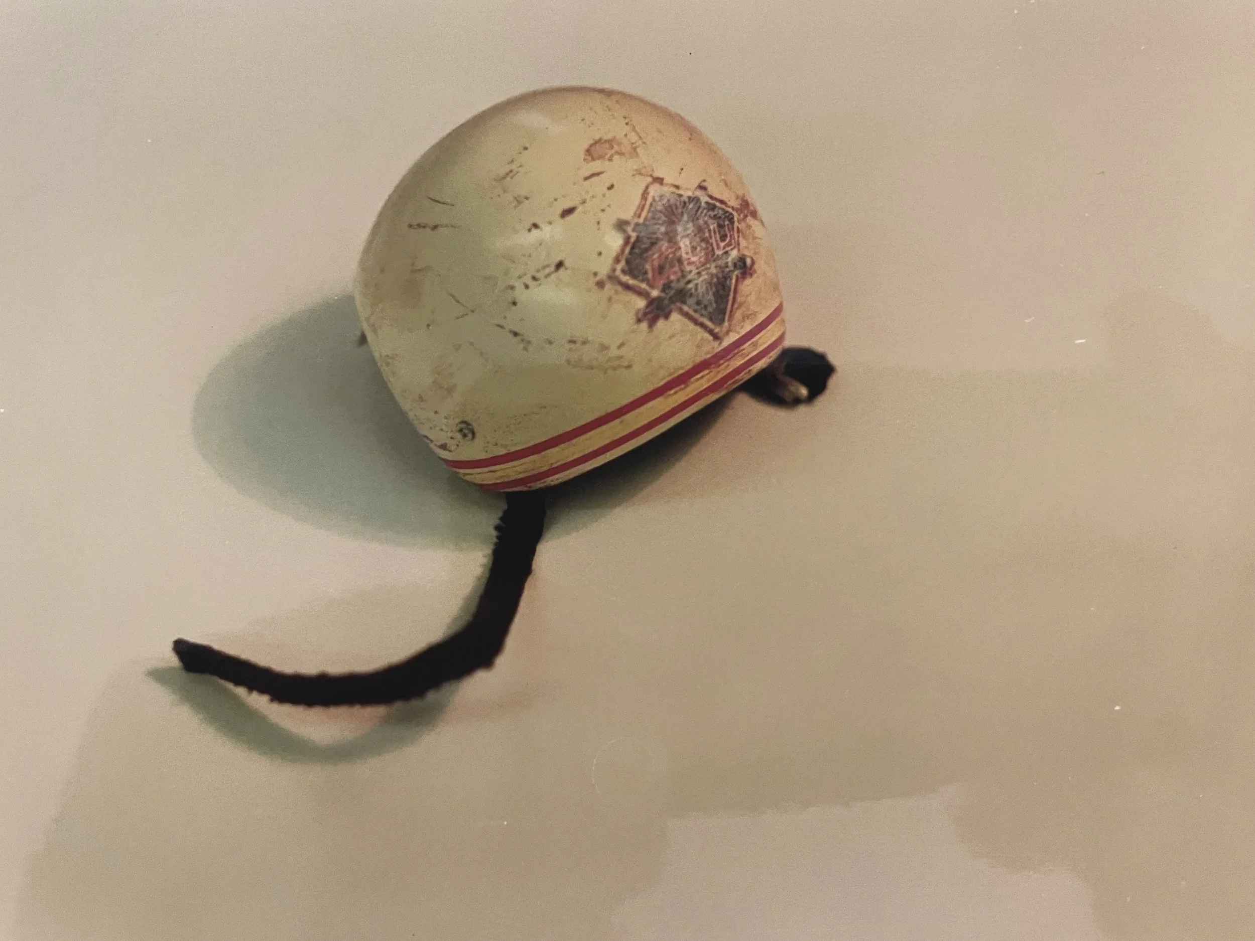 A crash helmet prop made for a puppet in Star Hill Ponies for SC4
