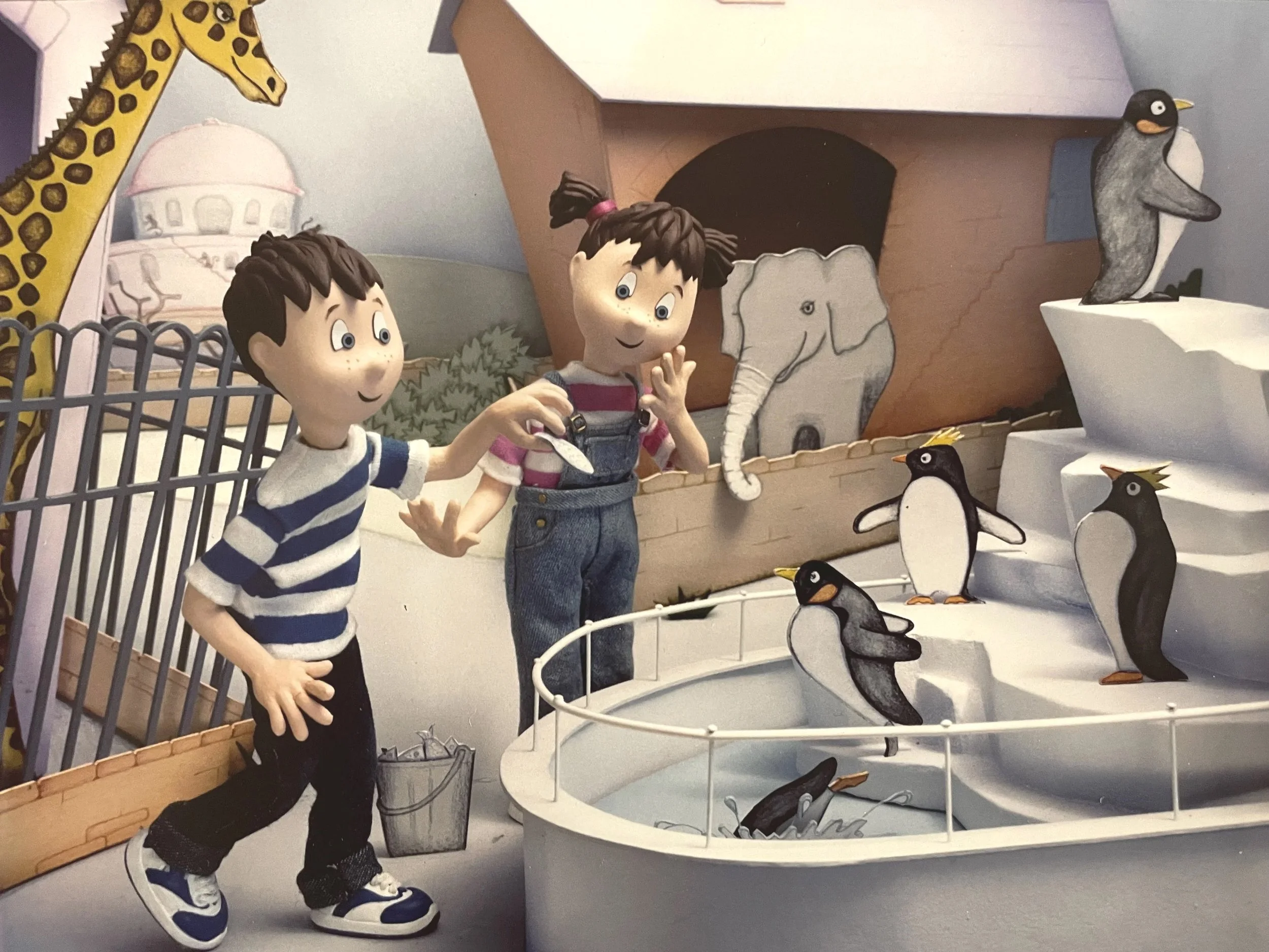 A colleague and I worked on this scene for a Bumper Films pitch for the contract to film 'Topsy & Tim' (in a style reminiscent of the 1970's Paddington Bear TV series, it seems).