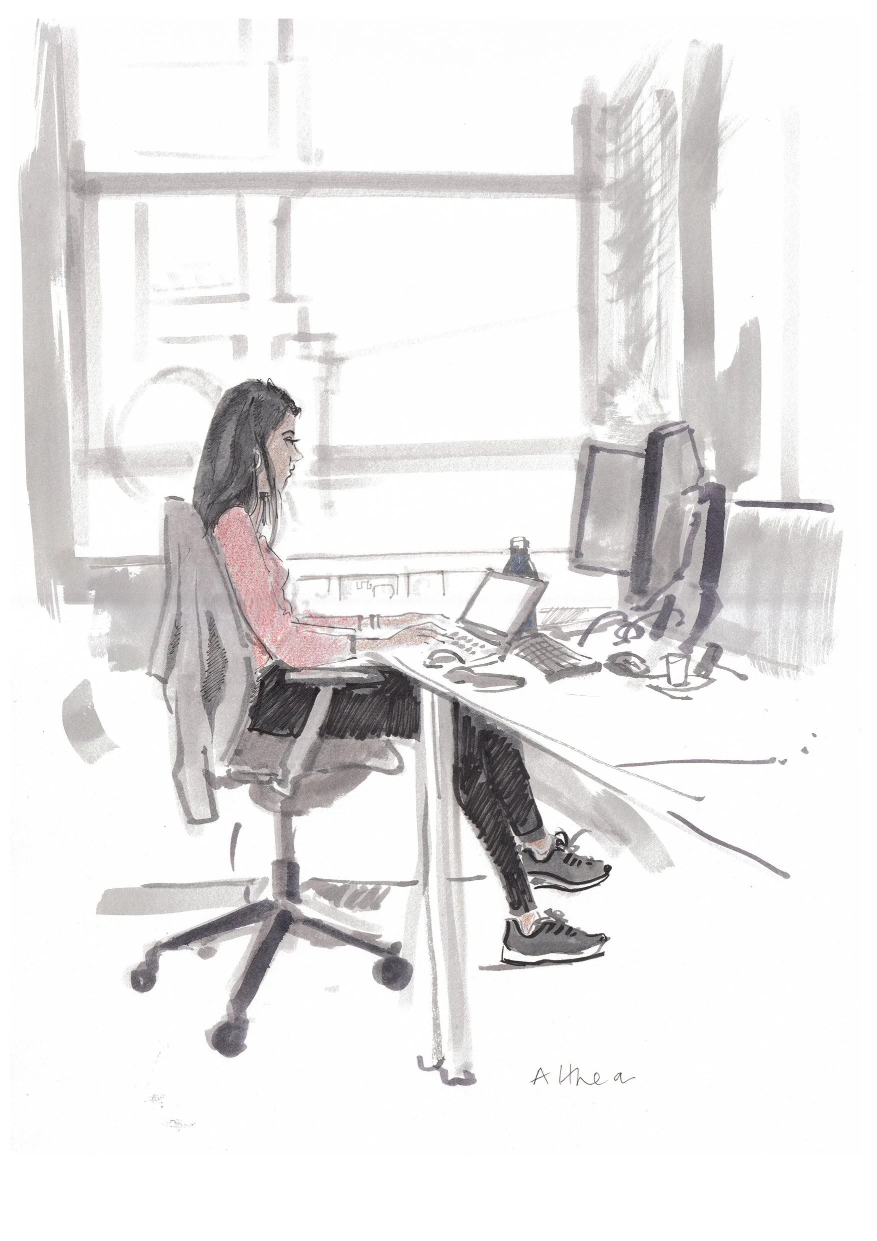 A worker at LCC