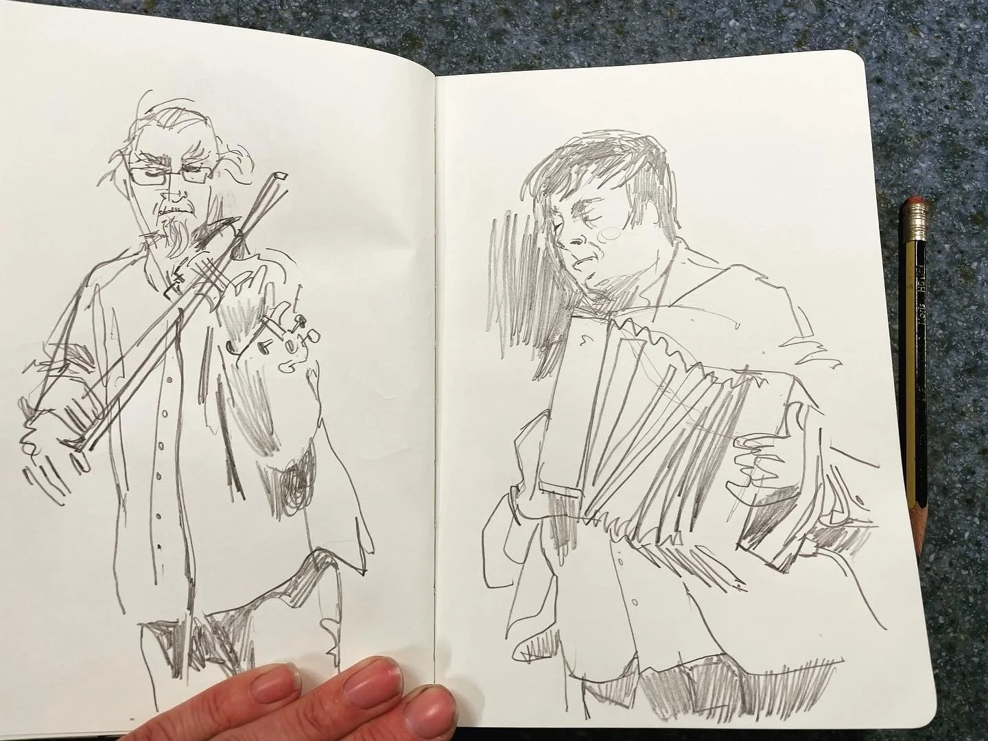 John Spiers at a concert - Colchester arts Centre - March 2022