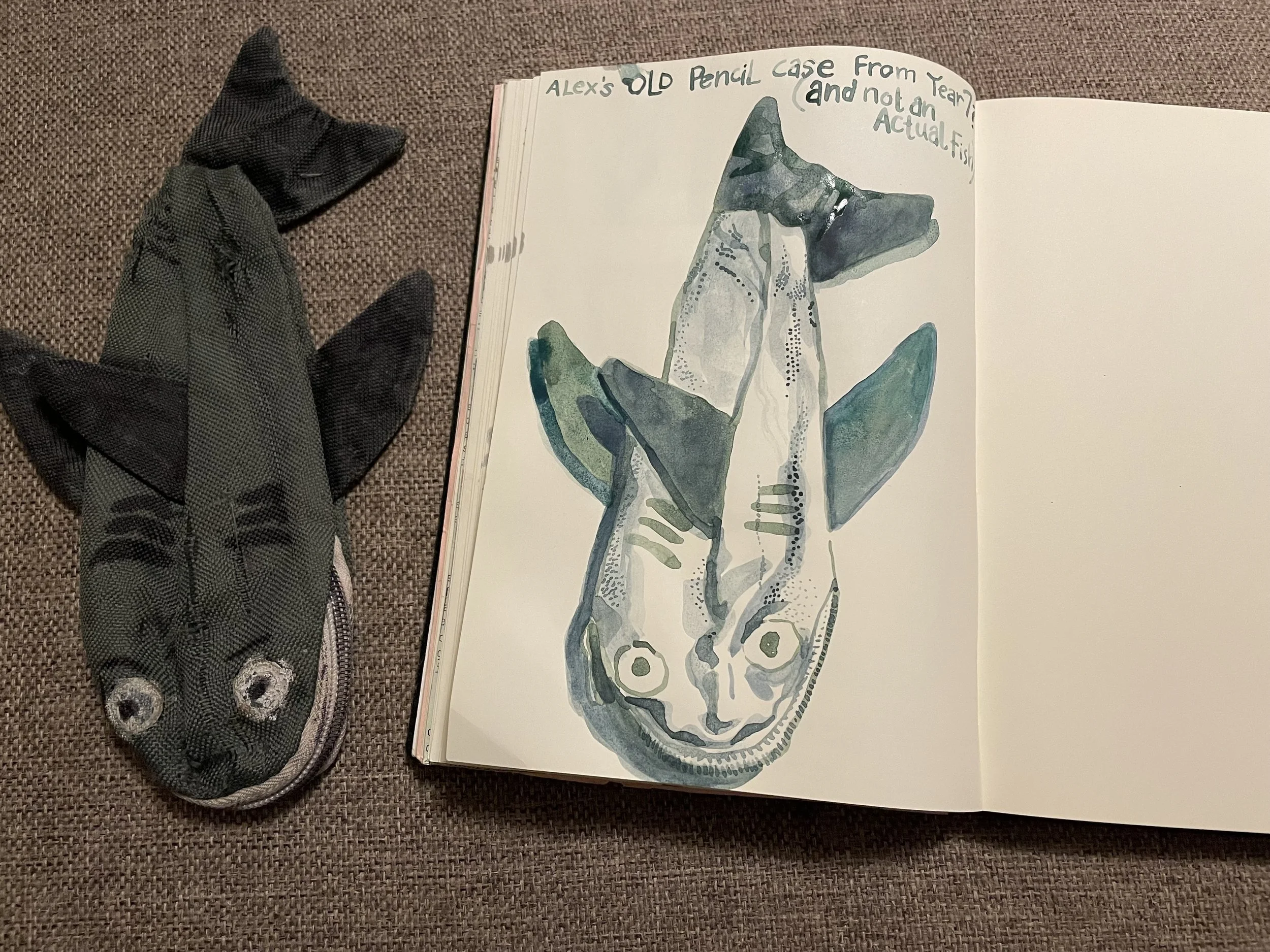 Alex's sorely abused pencil case