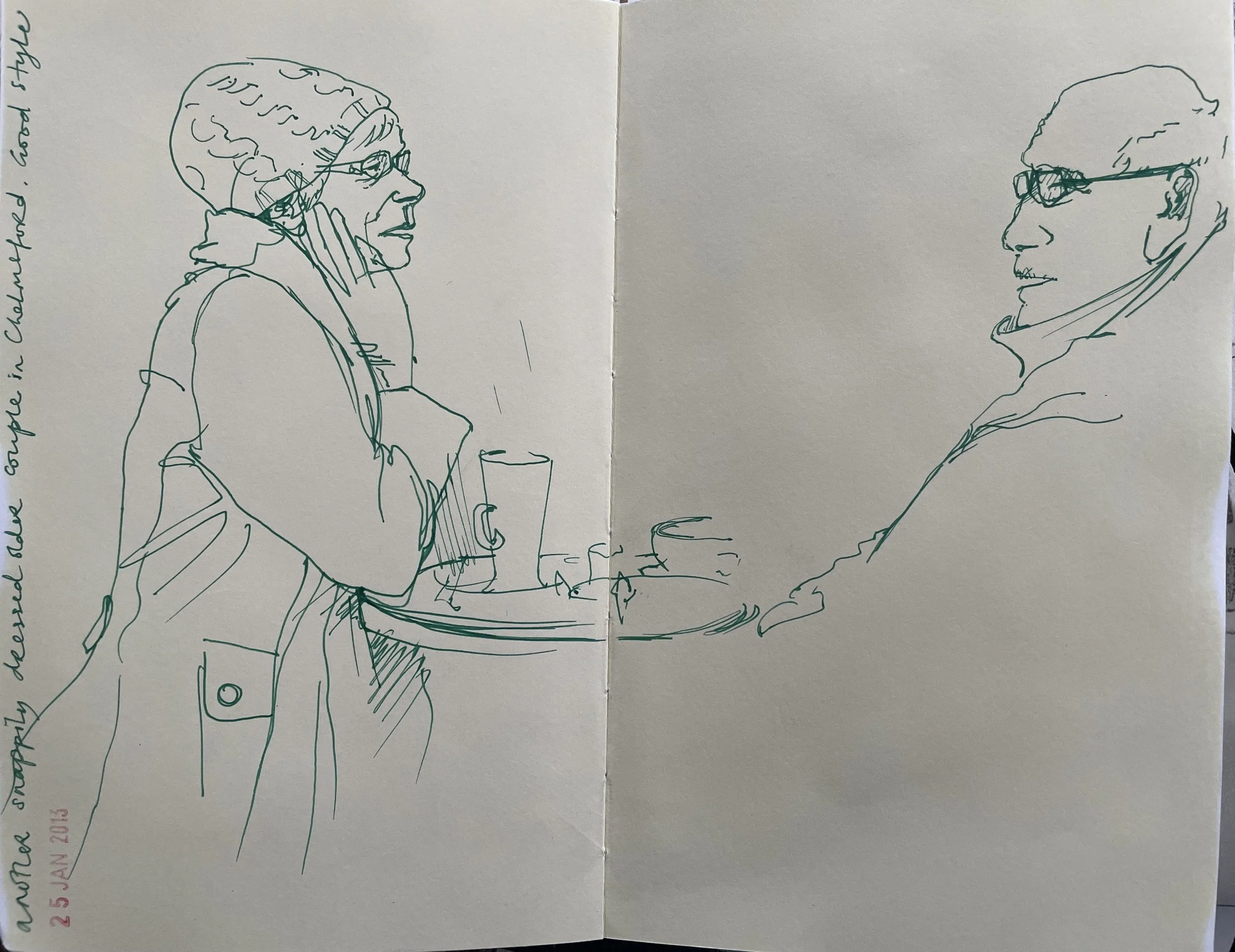 Couple in a Cafe
