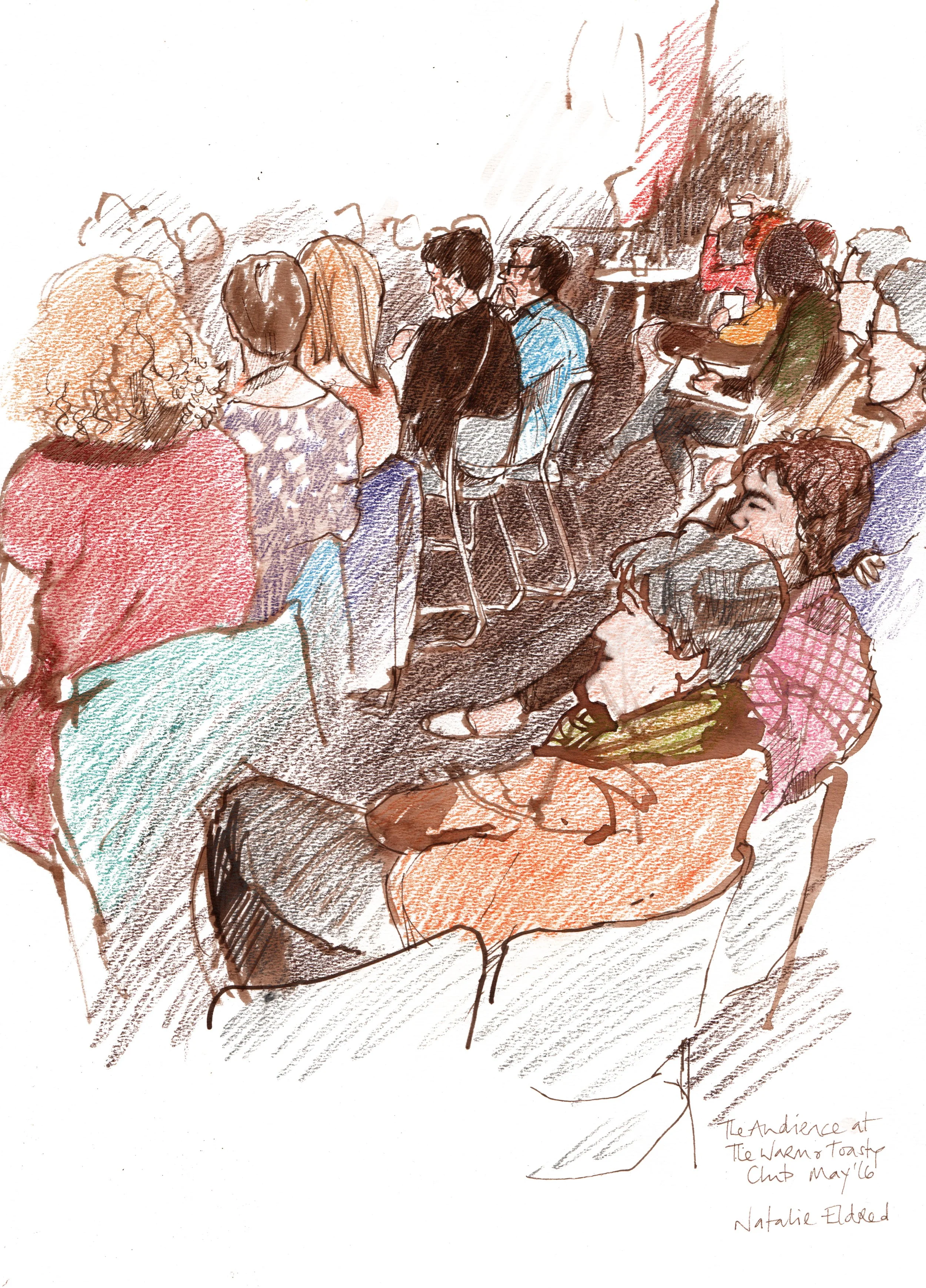 A view of the audience at The Warm & Toasty Club, Colchester