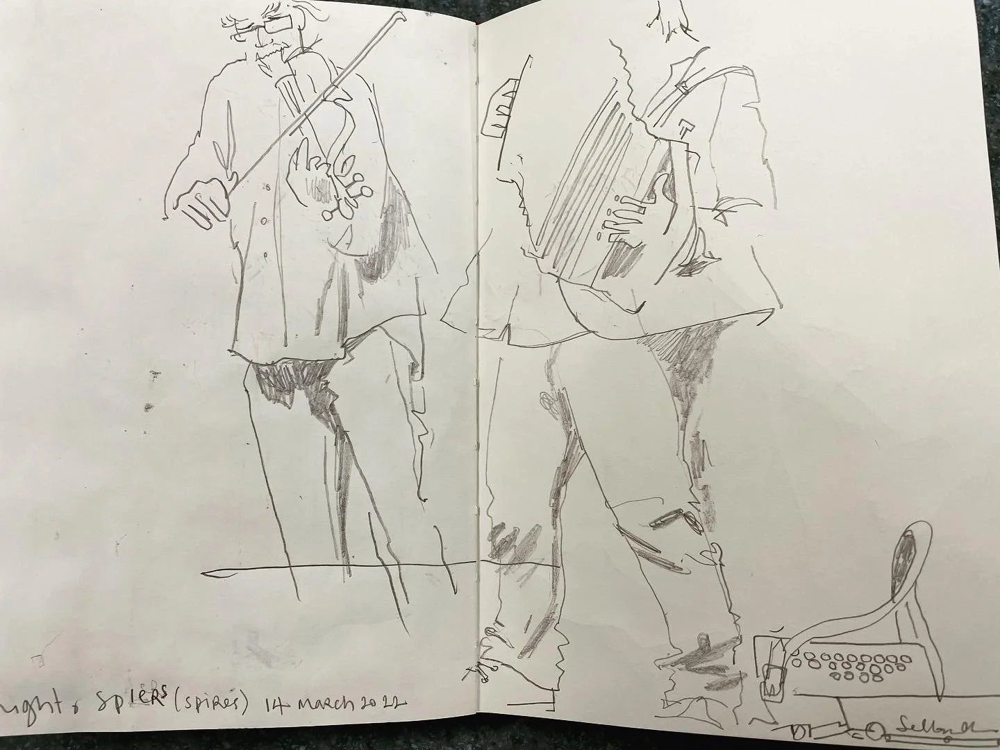 John Spiers at a concert - Colchester arts Centre - March 2022