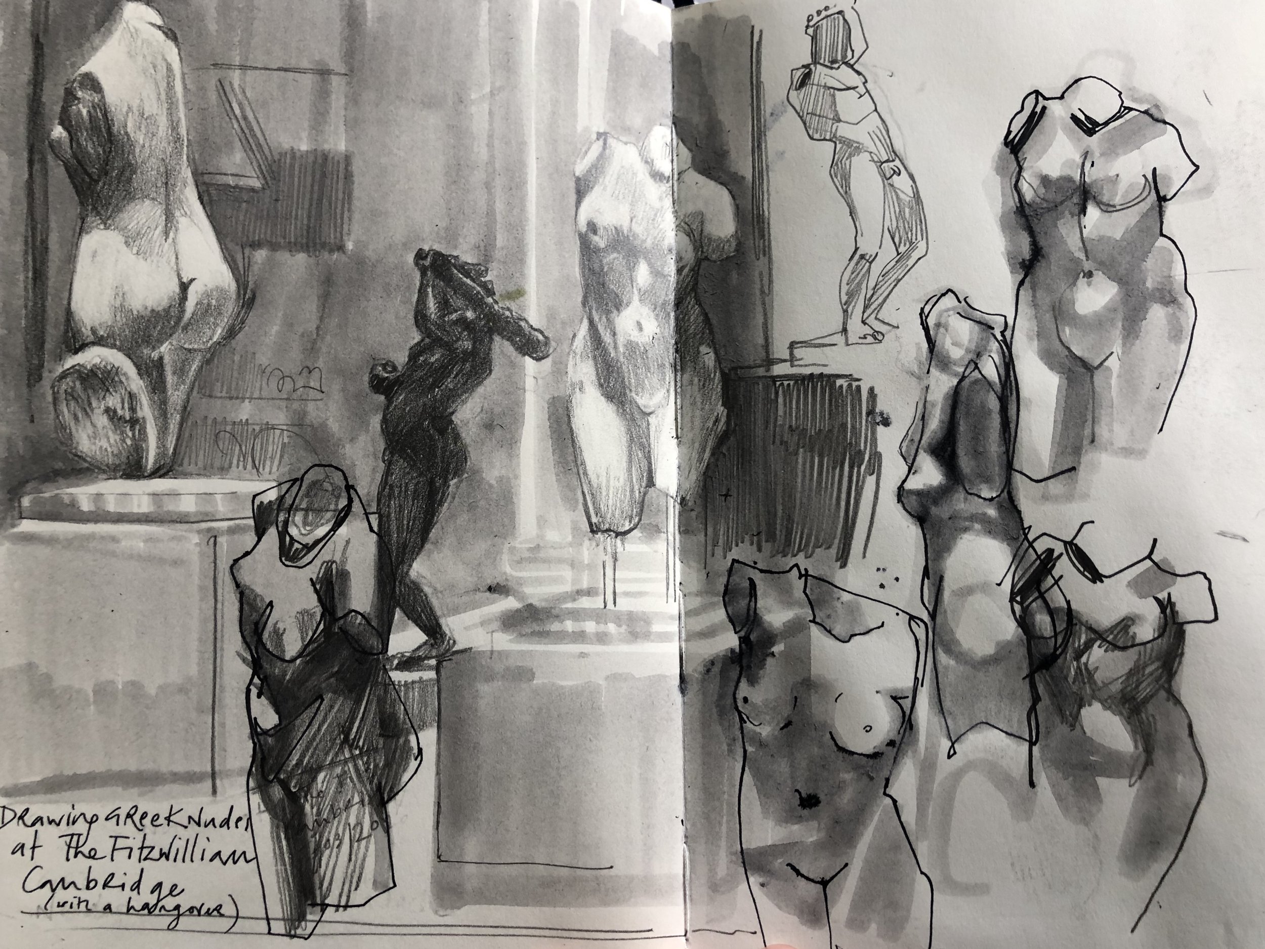 At the Fitzwilliam Museum, Cambridge