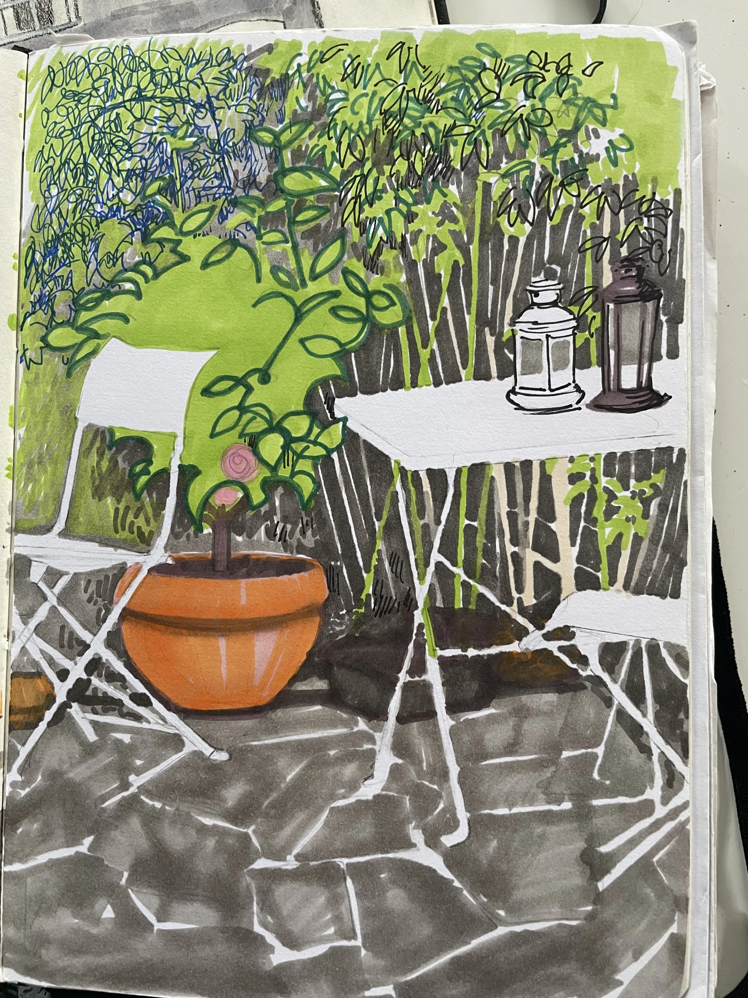 A sketch using Pro-Markers