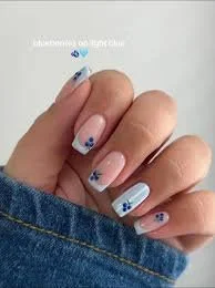 1 Blueberry Square Nail Set