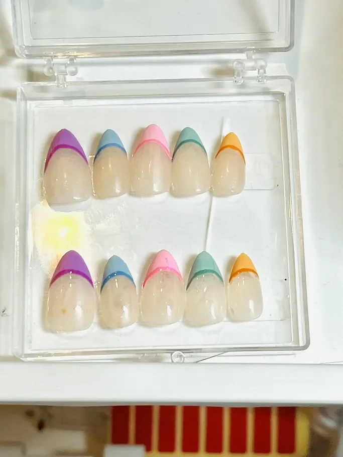 Colorful French Tips