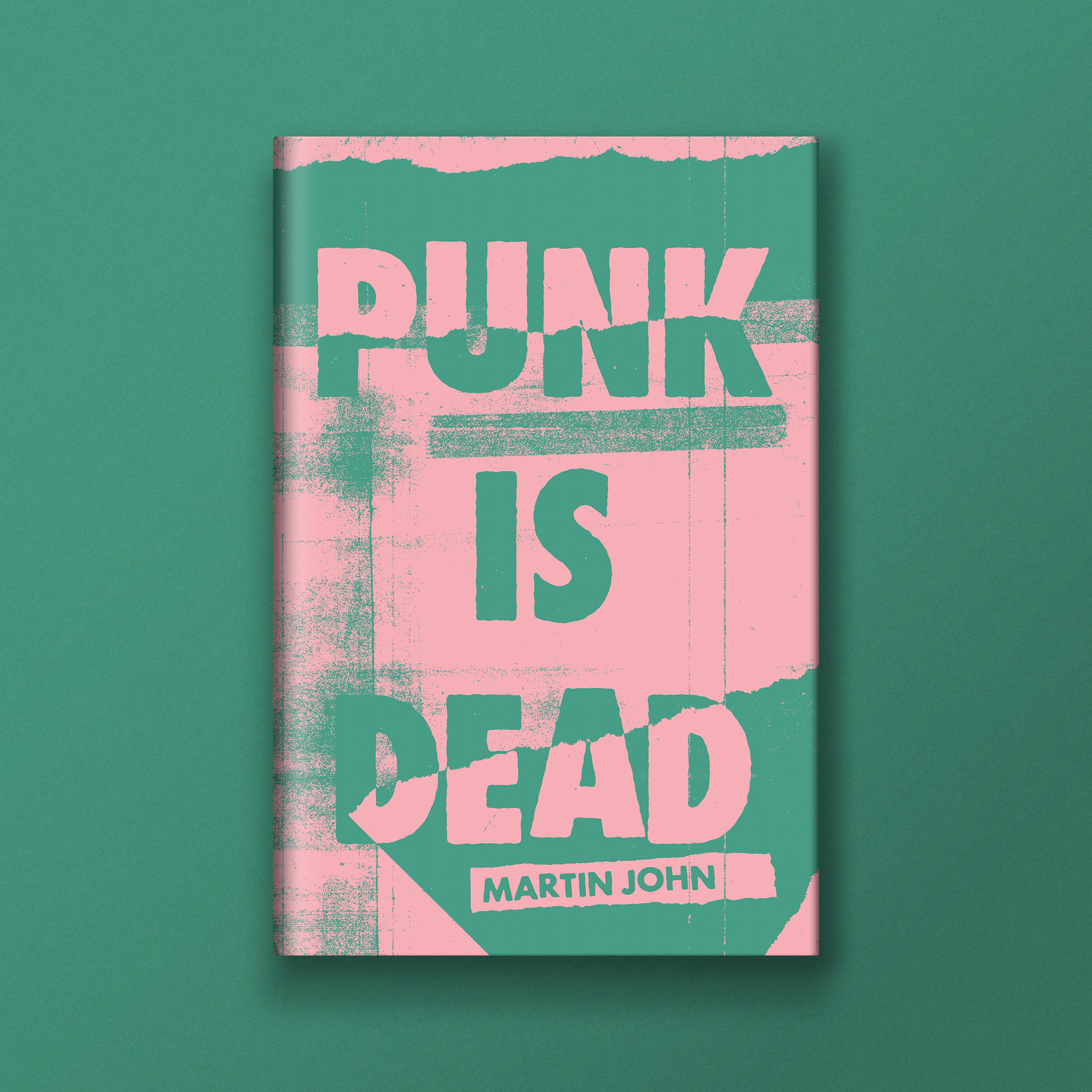 A pink book cover with the title 'DINK' in large letters and the author's name, Martin John, at the bottom, set against a green background.