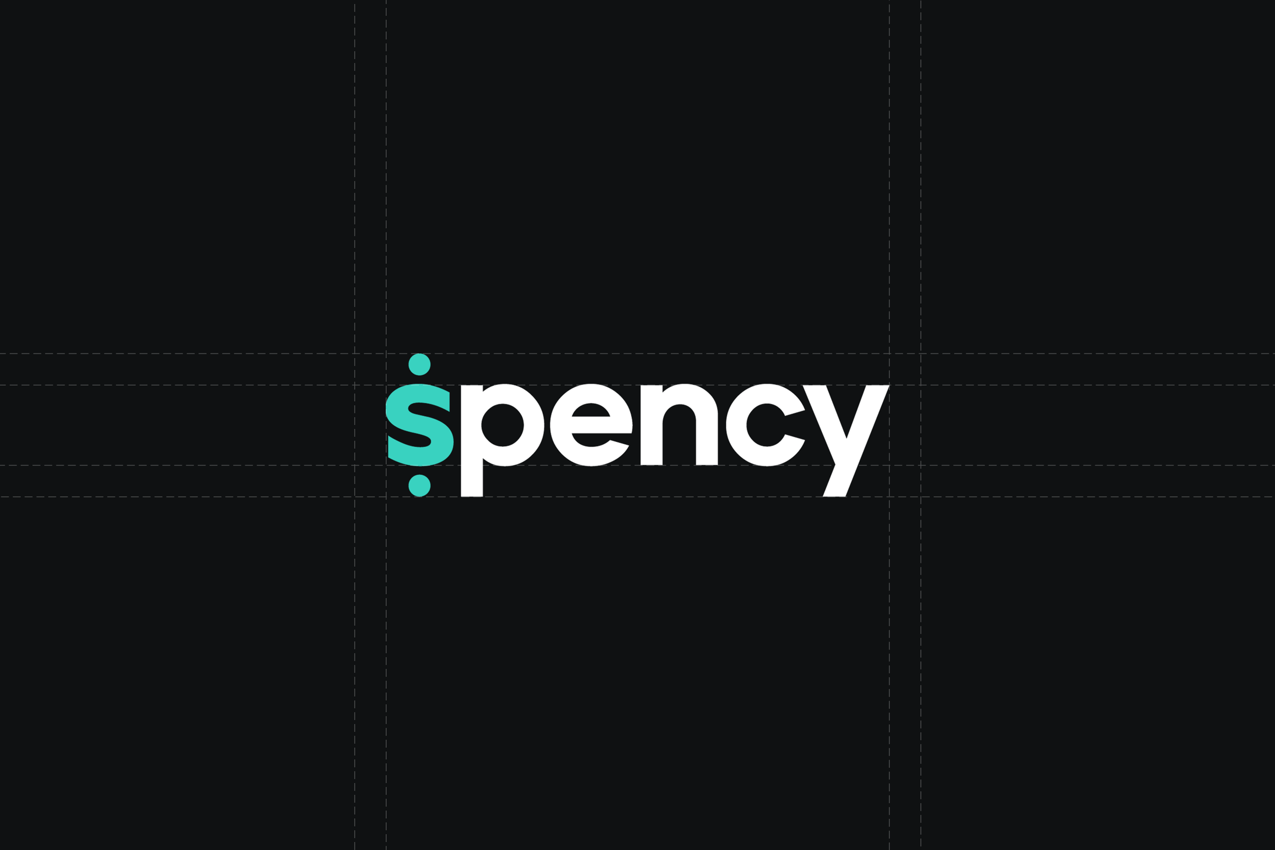 The image features a black background with the word 'spency' displayed in large white and light blue letters at the bottom.