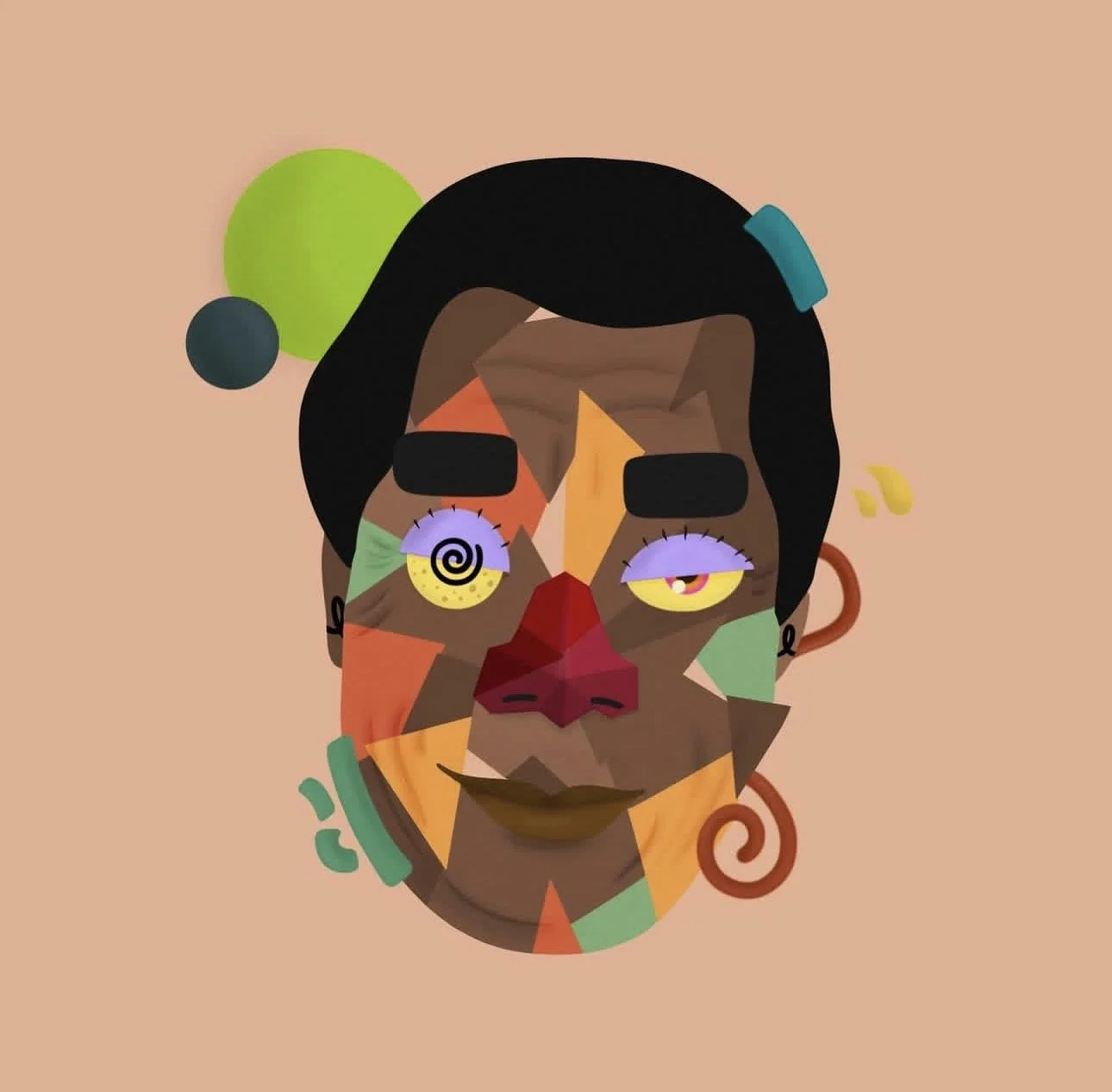  Art Direction for the International African American Museum 's 2024 Celebration of the James Baldwin Centennial; Illustration by Daisha Finley