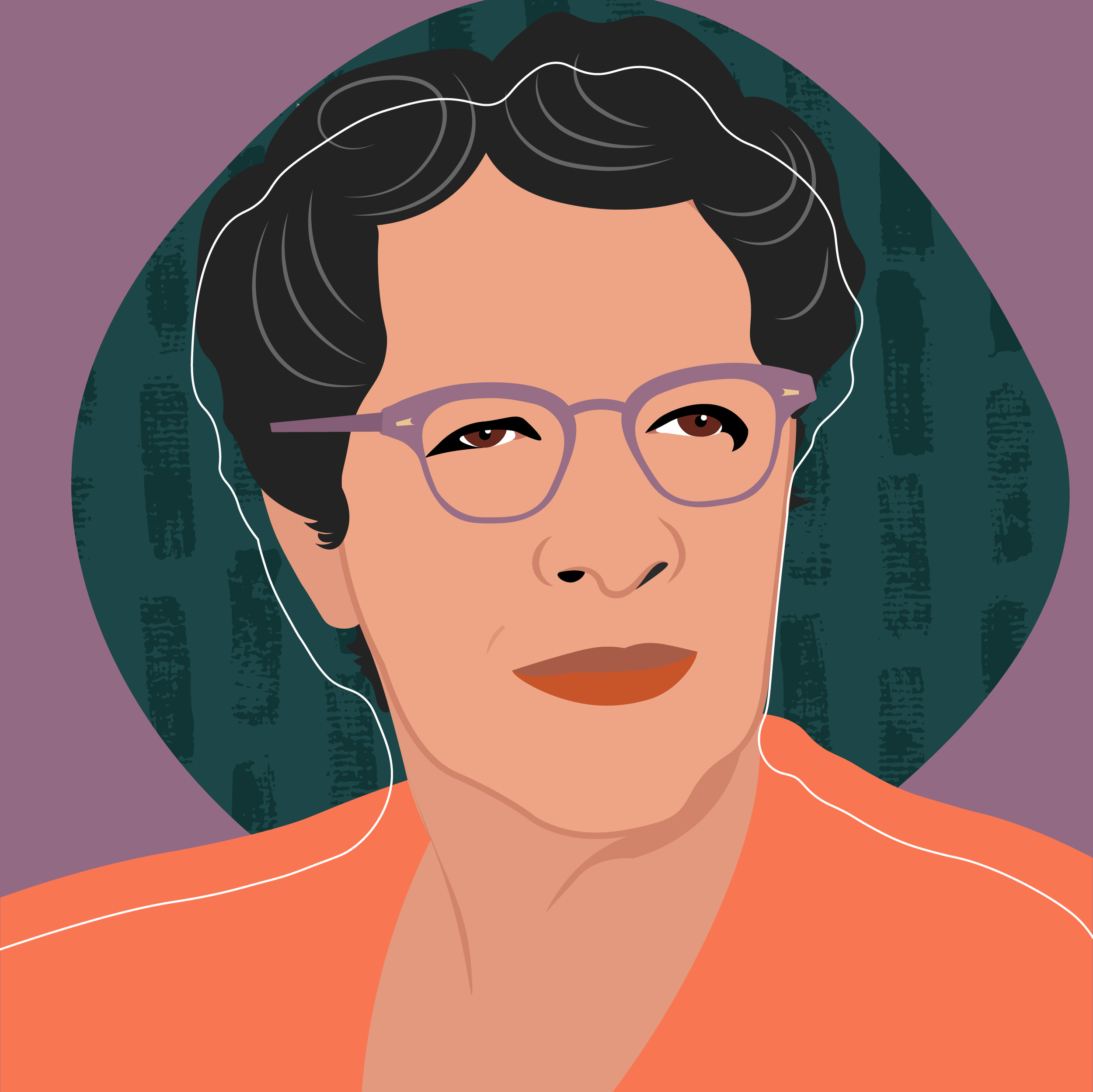 Commissioned Illustrated Portrait for The Lady Apartments x Columbia City of Women , depicting Modjeska Simkins