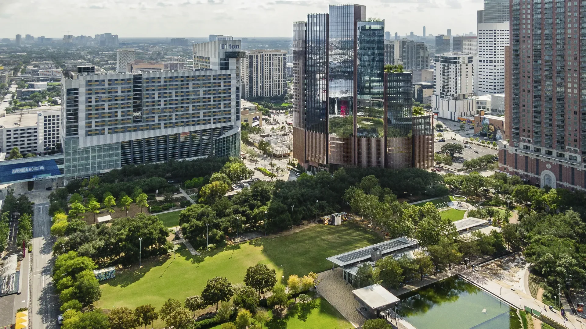 Discovery Green Park and Building