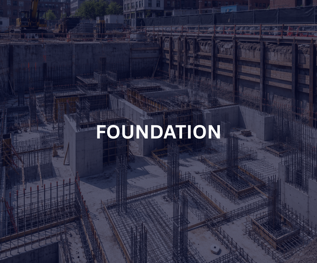 We construct strong, durable foundations designed for long-term stability across residential and commercial projects