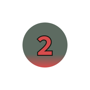 number two inside a circle with a gradient background