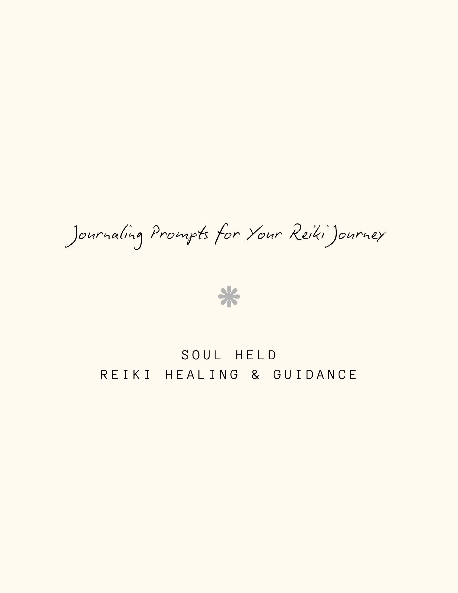 Journaling Prompts for Your Reiki Journey