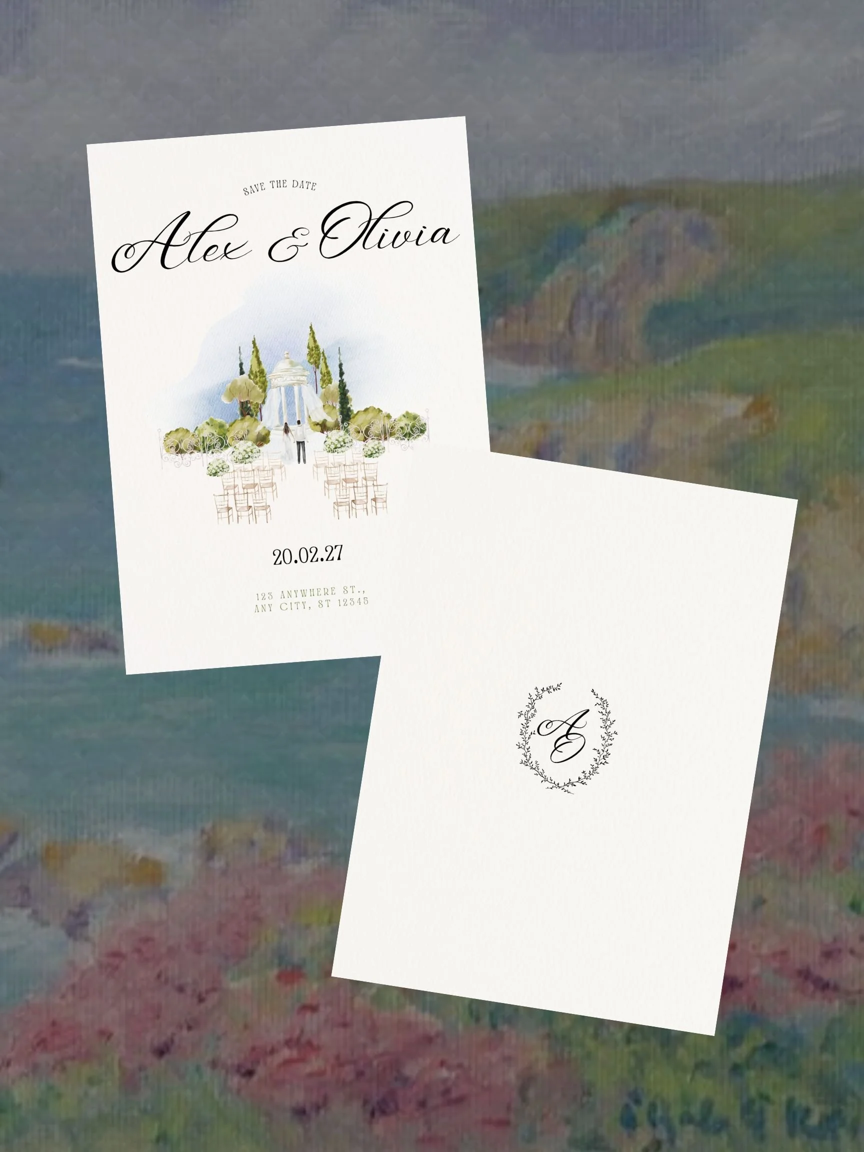 Watercolor Save The Date