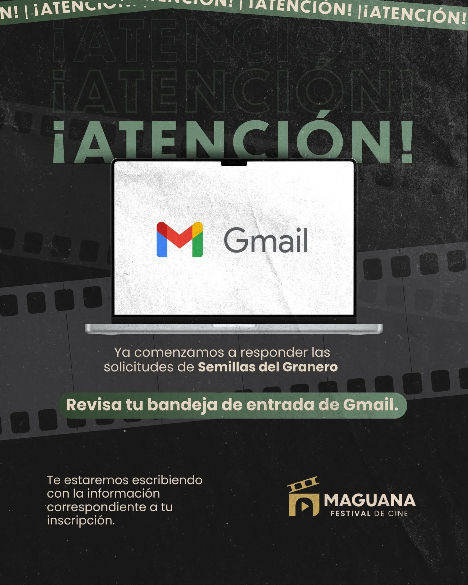&iexcl;Atenci&oacute;n a todos los que postularon en Semillas del Granero! 📩 
Nuestro equipo ya comenz&oacute; a responder las solicitudes de inscripci&oacute;n. Estaremos envi&aacute;ndote los detalles y la informaci&oacute;n correspondiente a tu r