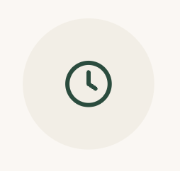 Clock showing the time