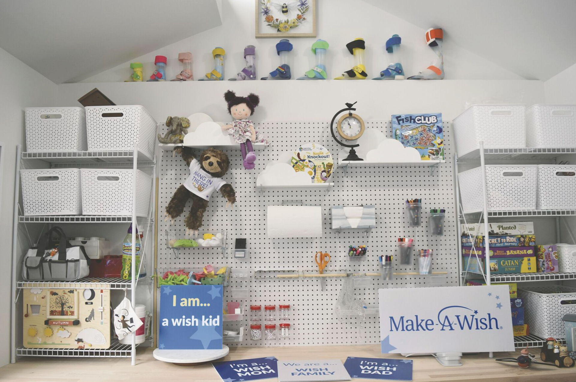 Inside Veronica Kodelja's ADA-accessible "She Shed" on Nov. 10, 2023, in Affton, Mo . Make-A-Wish Missouri & Kansas built the shed for Kodelja who has a nervous system disorder and uses a wheelchair. Now, she has her own space where she can craft and