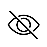Geometric drawing of an outline square with sections divided by vertical, horizontal, and circle lines.