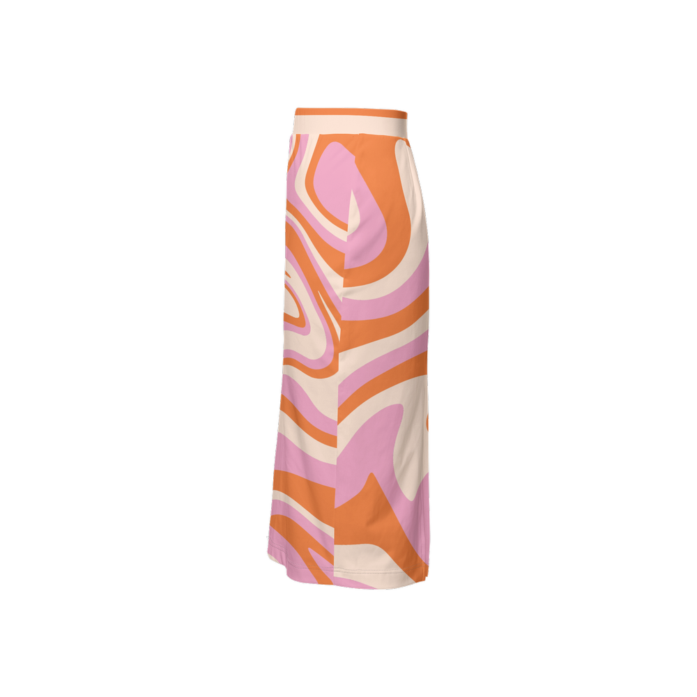 Women's Back Split Pencil Skirt-Heavy Knit