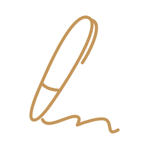 Minimalist illustration of a pen drawing a line.