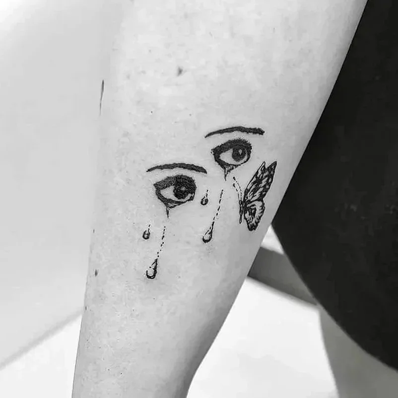 Silhouette fine line tattoos in Ohio