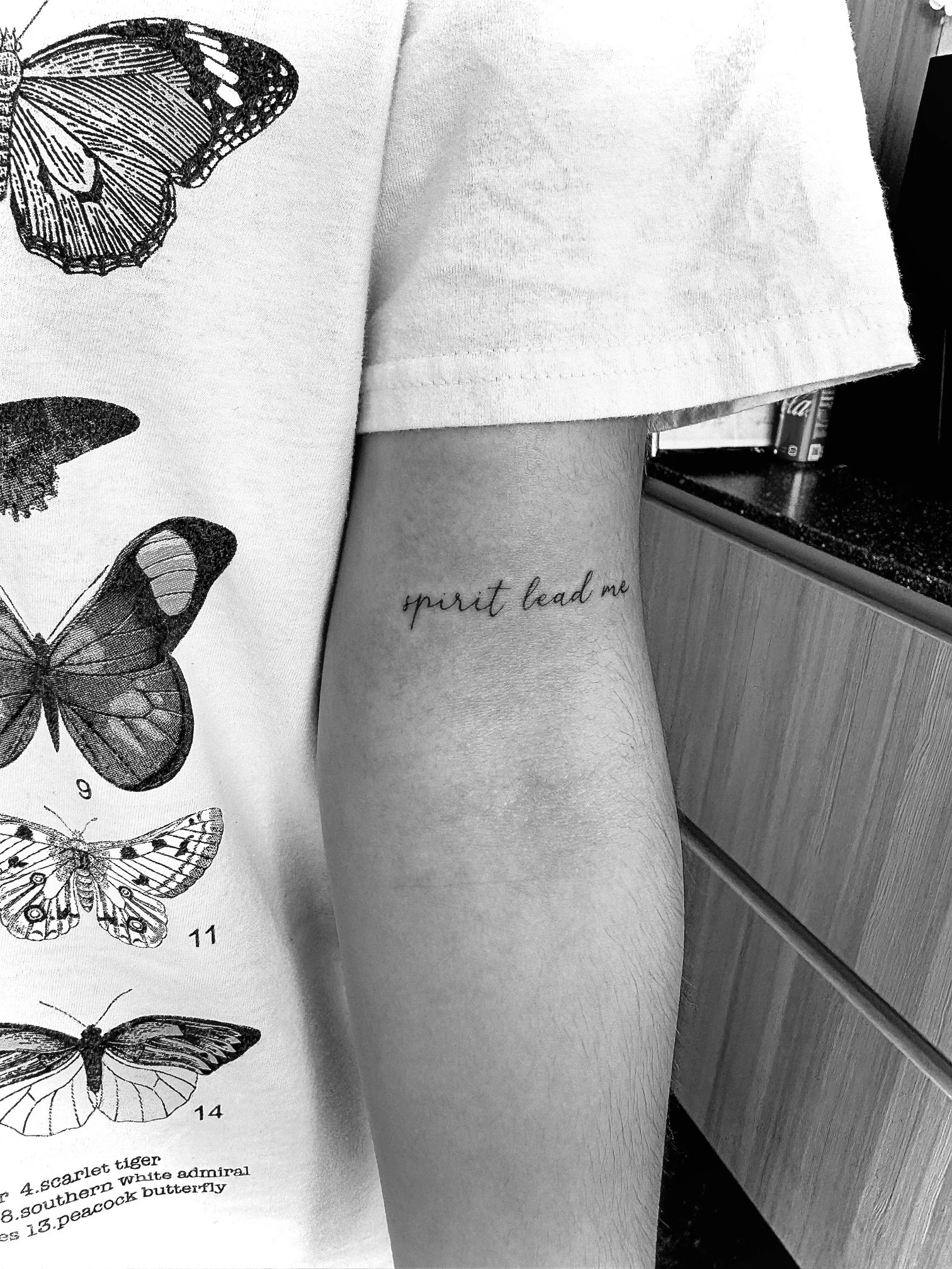 Fine Line Tattoo - spirit lead me arm tattoo
