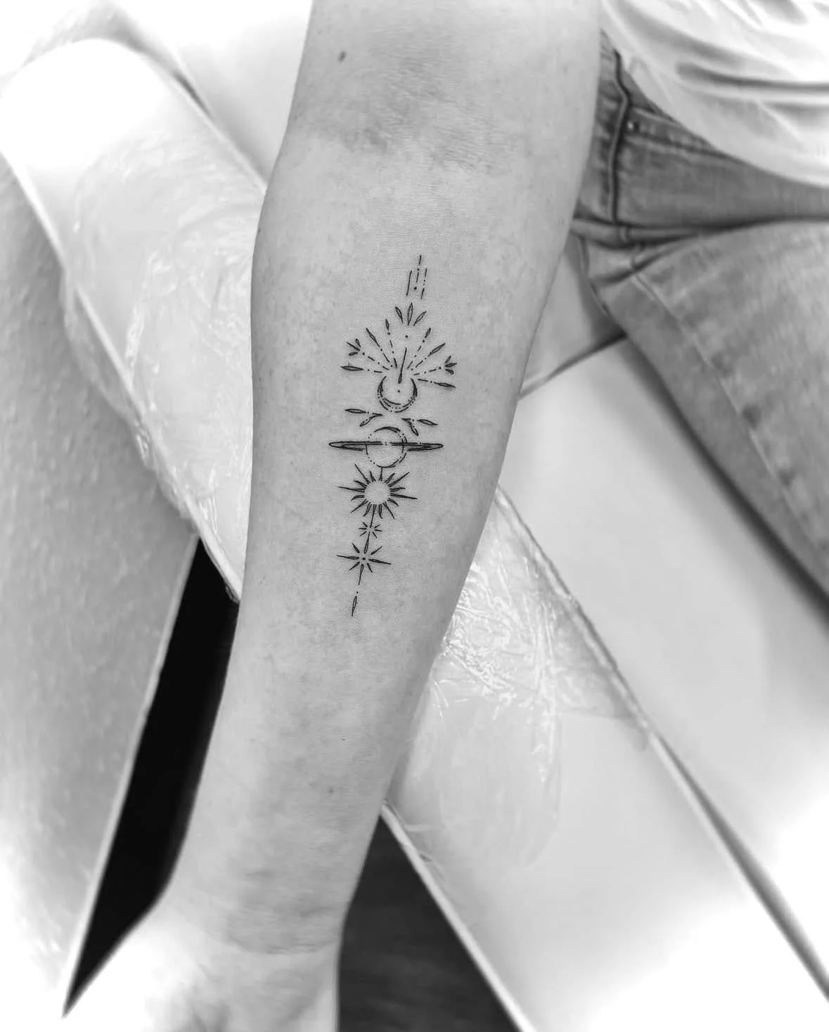 Fine Line Tattoo - ornamental tattoo