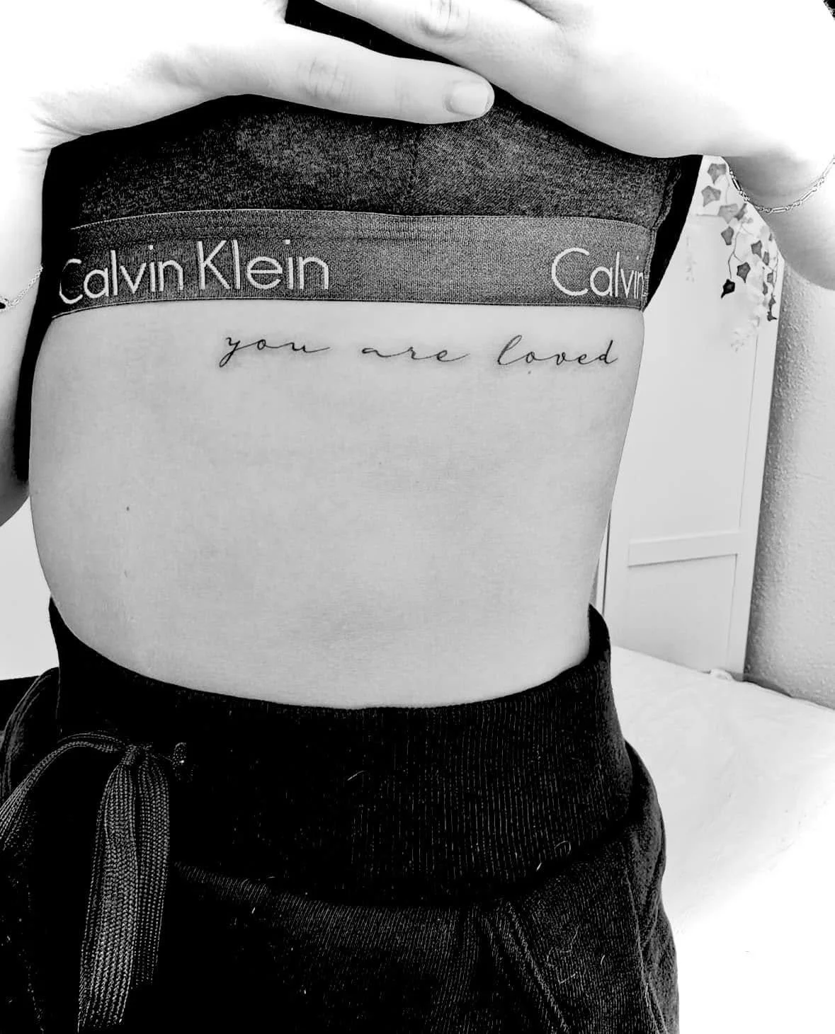 Fine Line Tattoo - you are loved tattoo