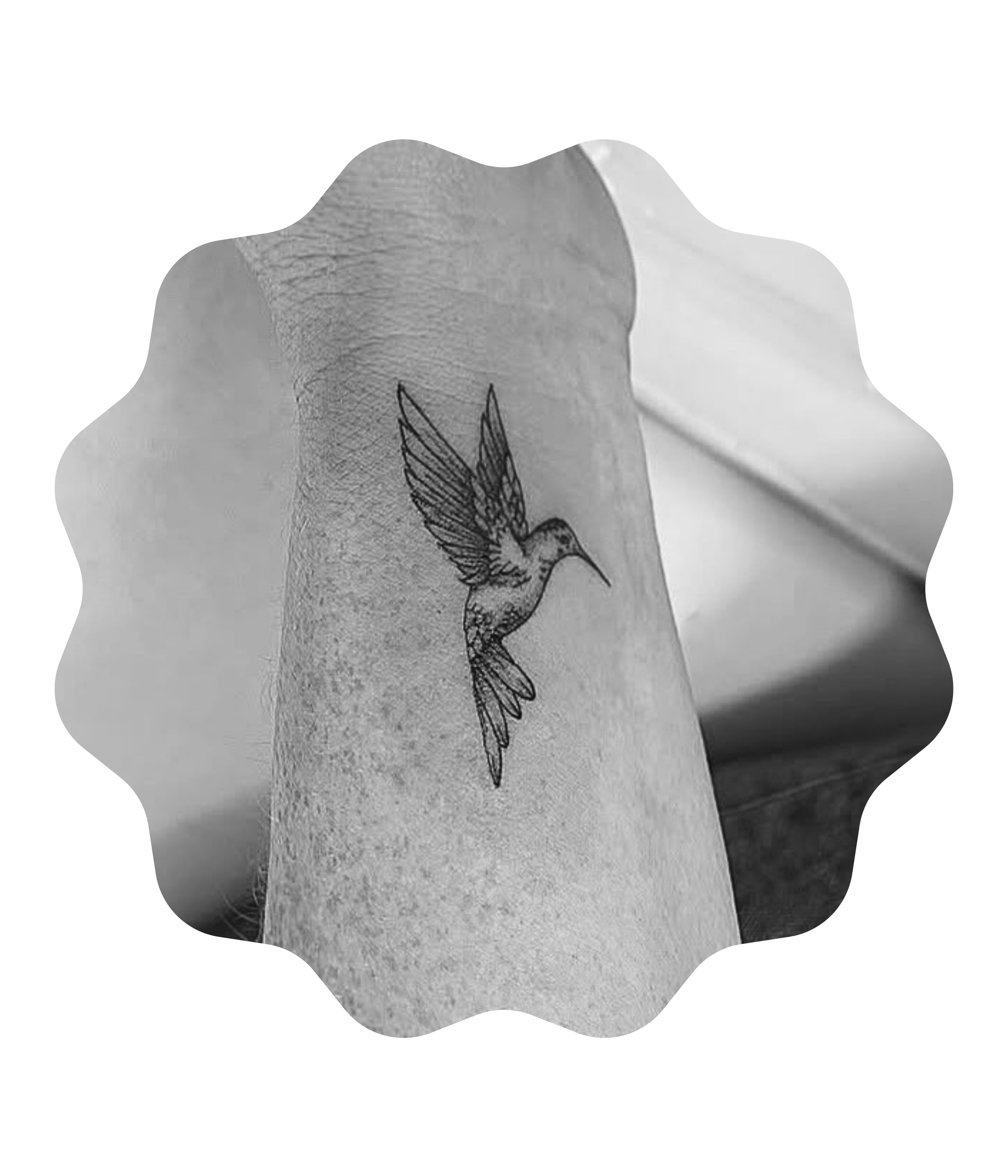 Hummingbird Tattoo Fine Line