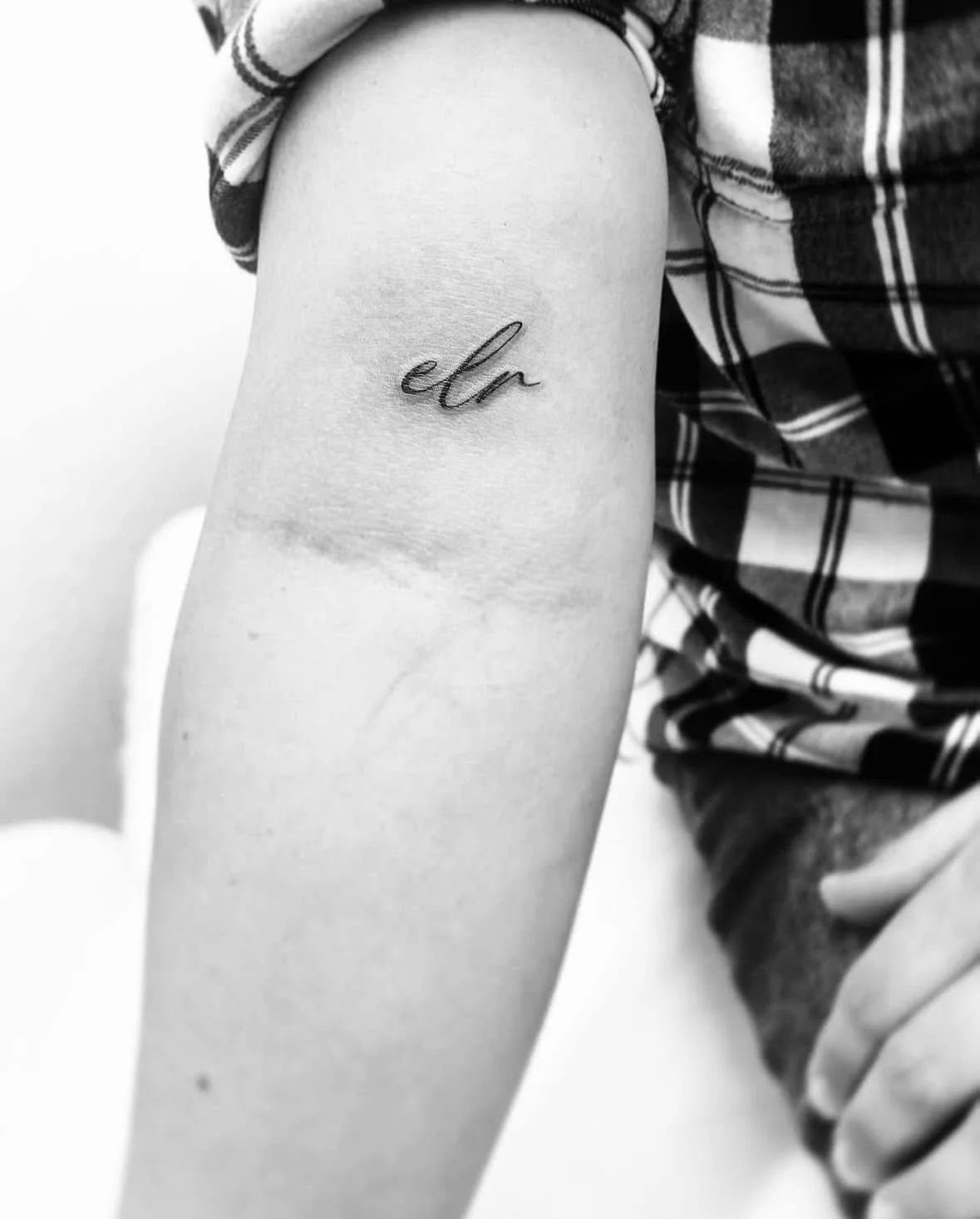 Fine Line Tattoo - calligraphy tattoo
