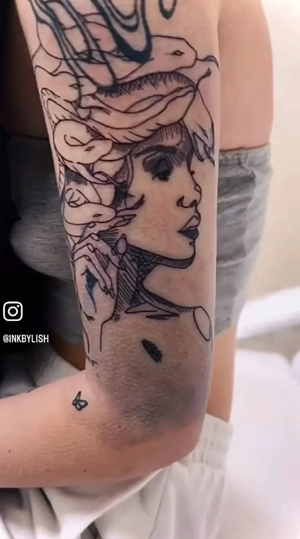 Sketchbook fine line tattoos in Ohio